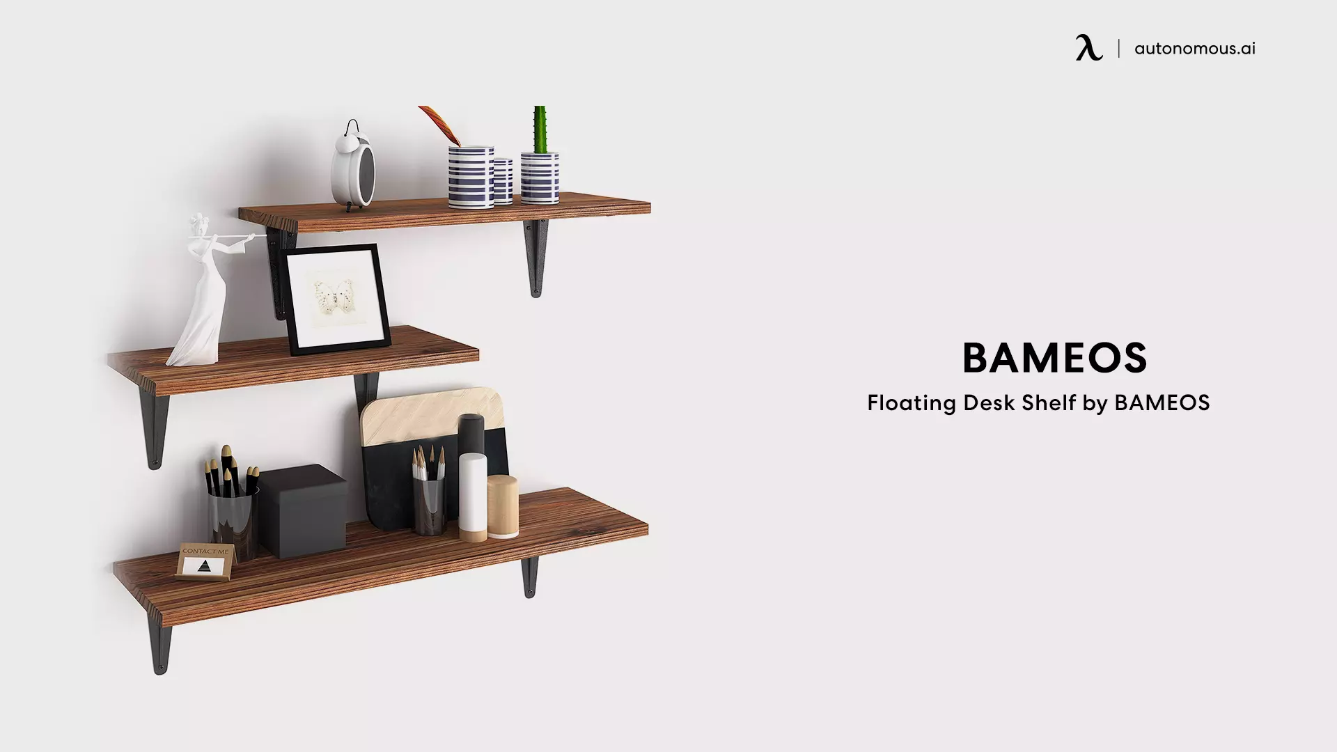 modern Floating Desk Shelf by BAMEOS