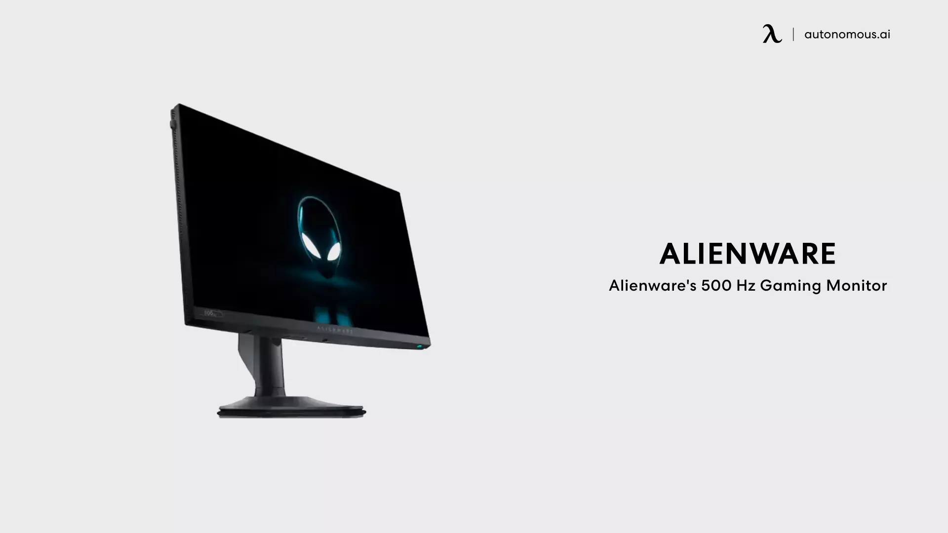 Alienware's 500 Hz Gaming Monitor