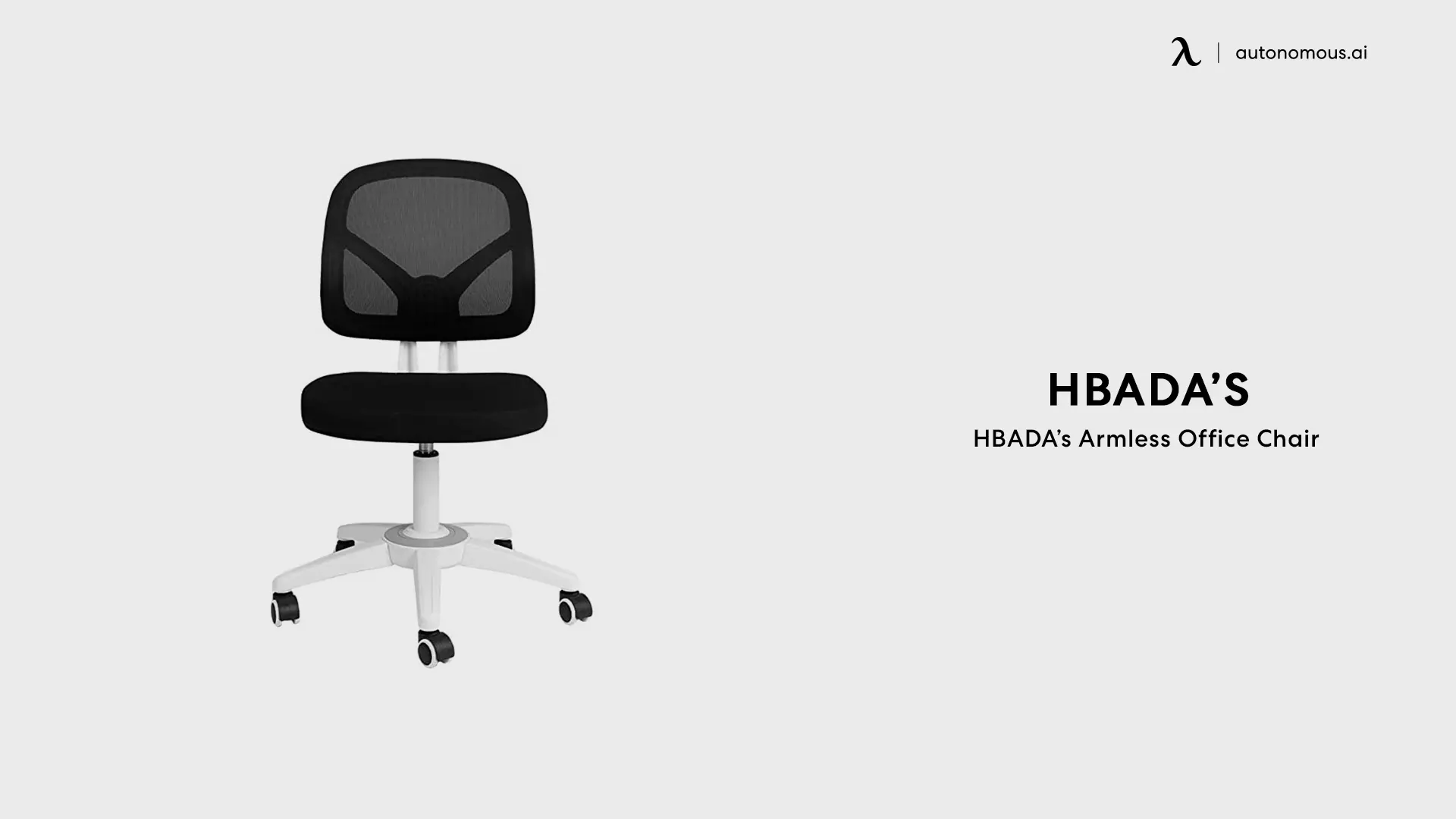 HBADA’s Armless Office Chair