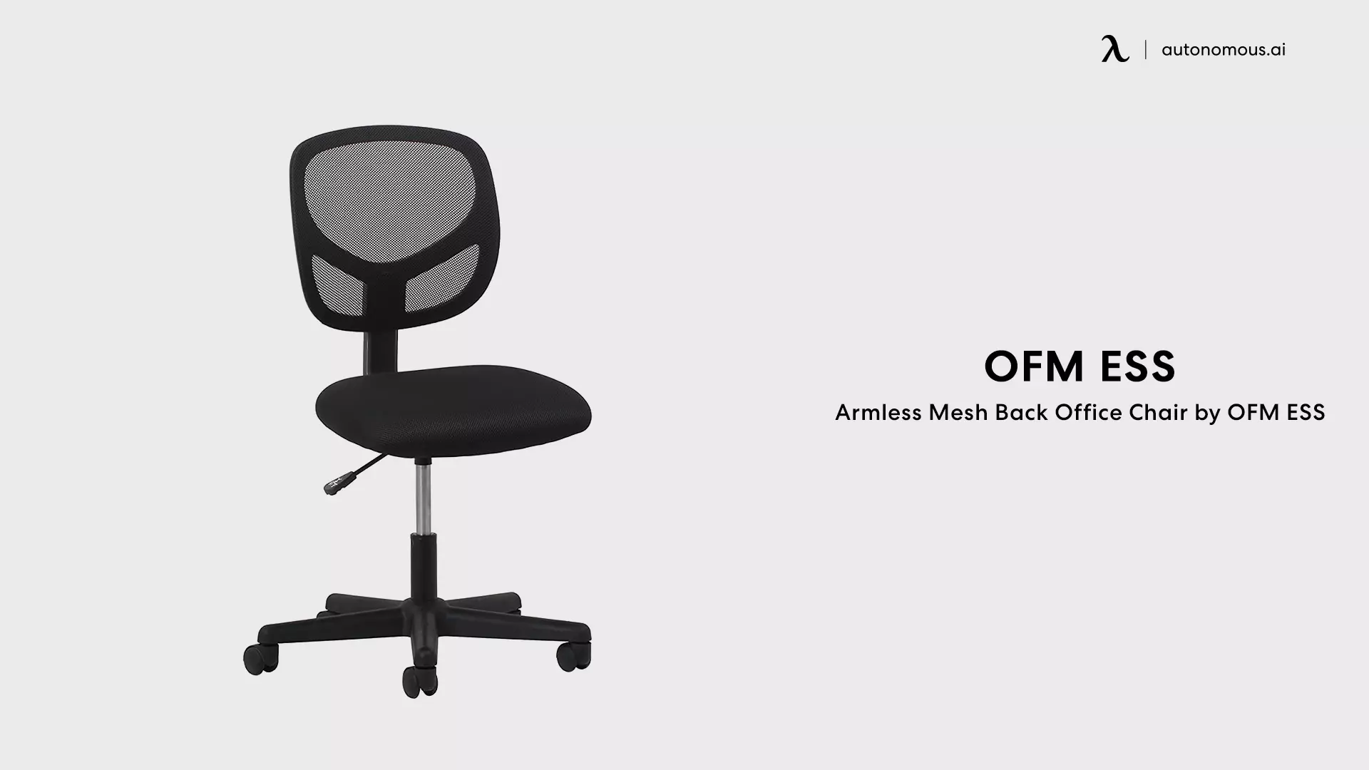 Armless Mesh Back Office Chair by OFM ESS