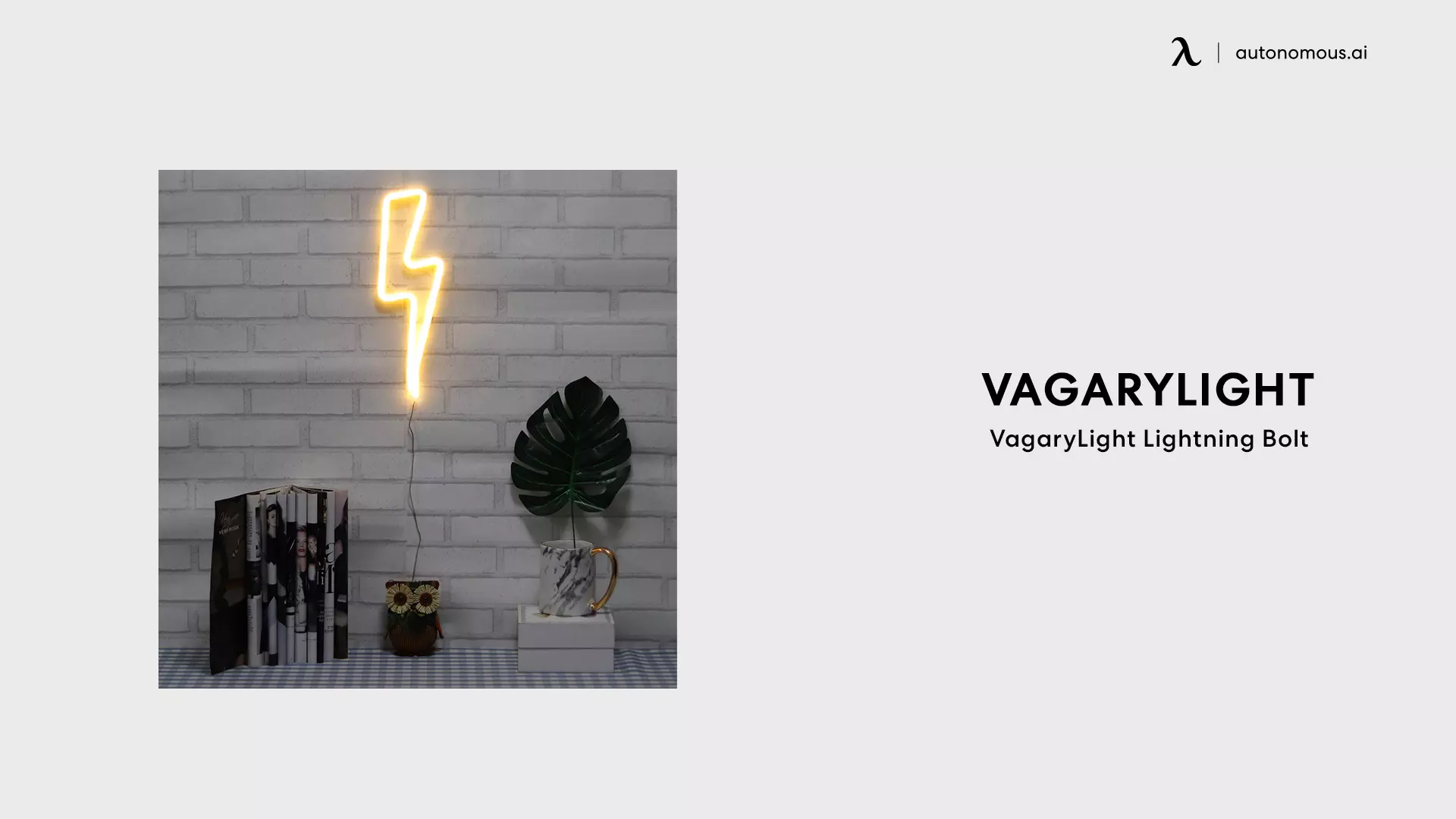 VagaryLight Lightning Bolt - gaming lights for wall