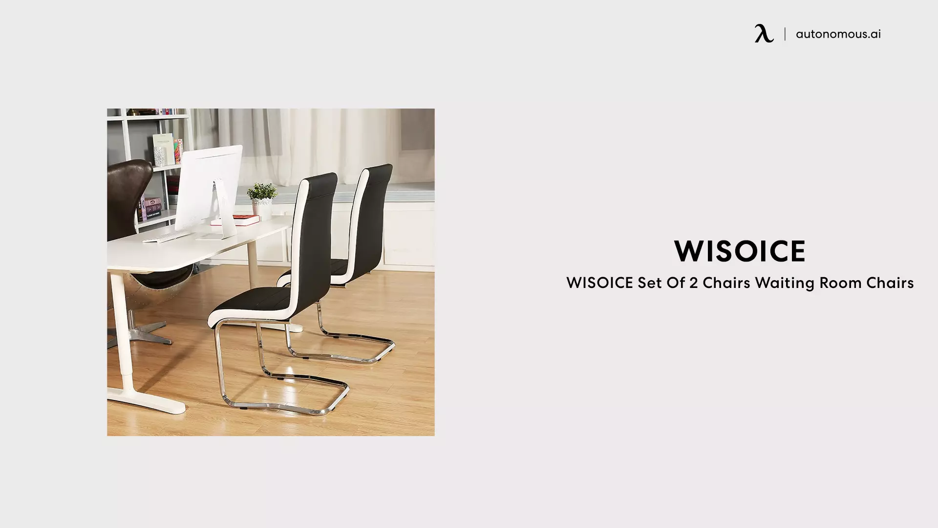 WISOICE Set Of 2 Chairs Waiting Room Chairs