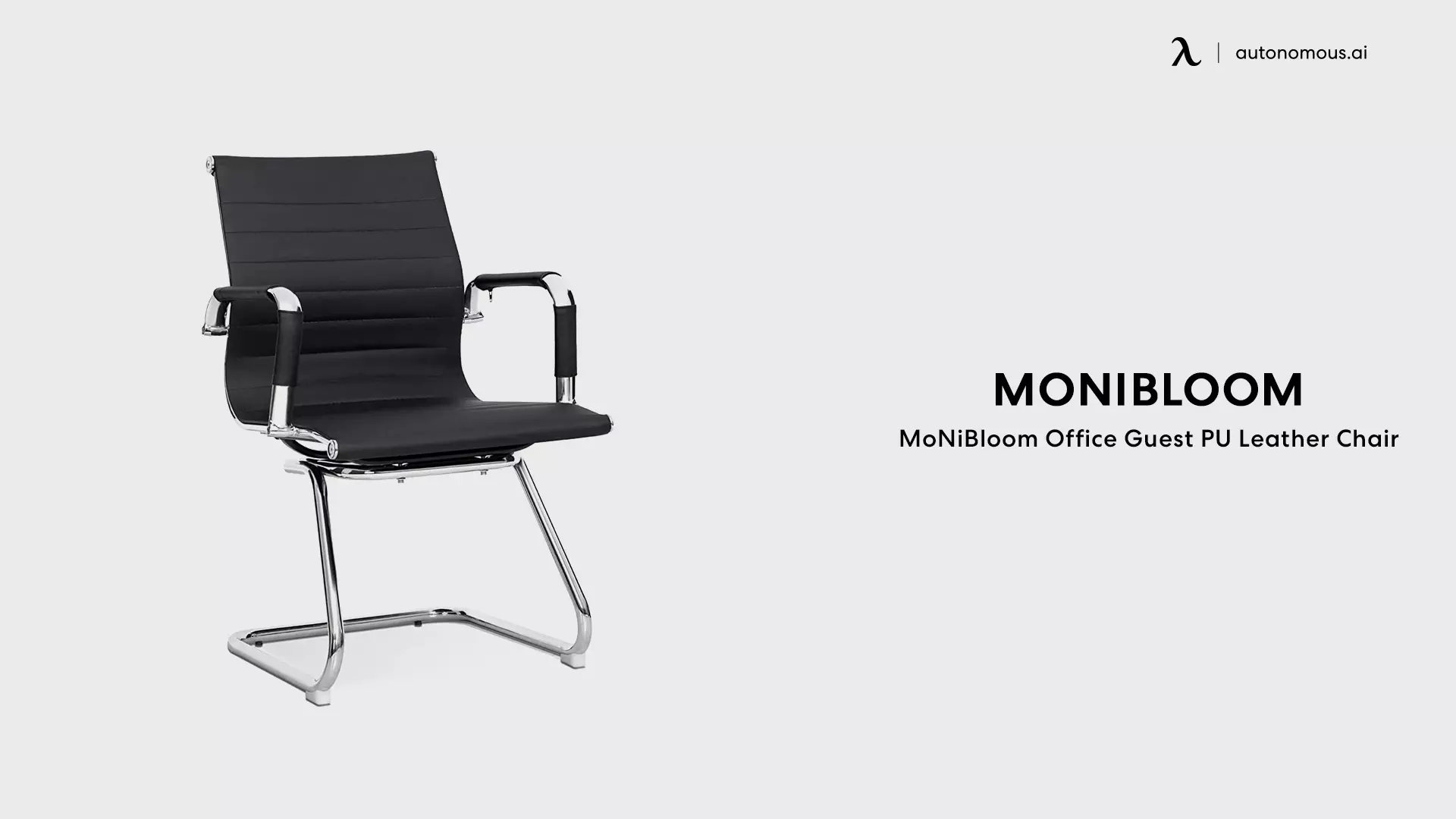 MoNiBloom Office Guest PU Leather Chair