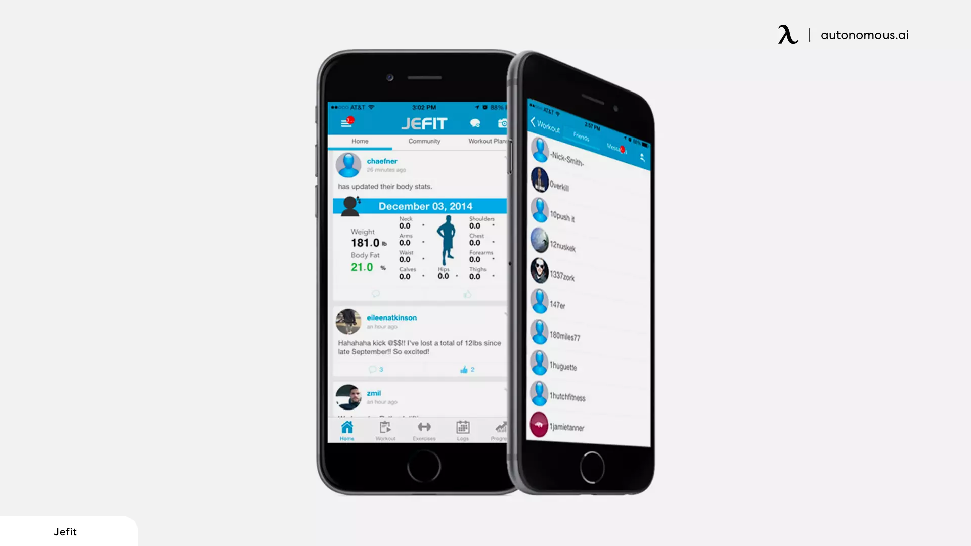 Jefit fitness app