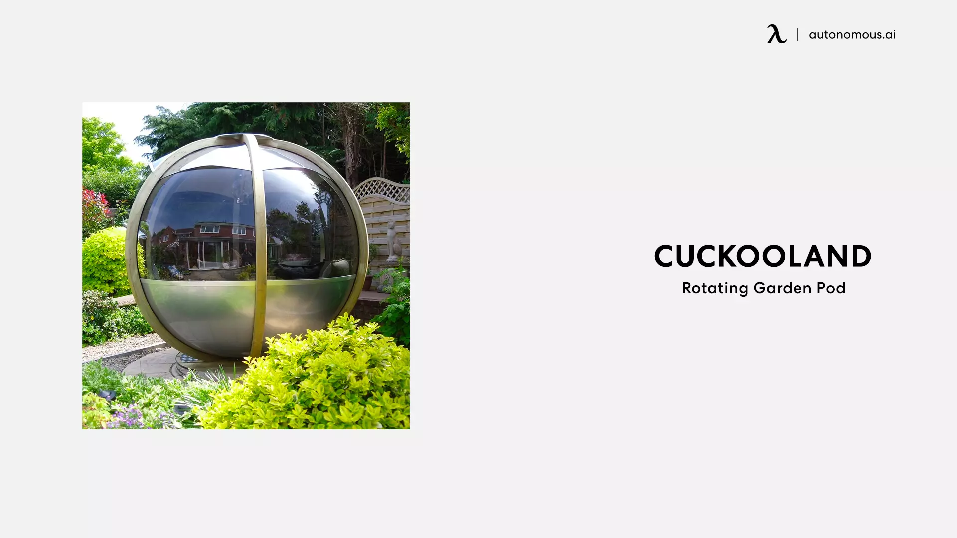 Rotating Garden Pod by CuckooLand