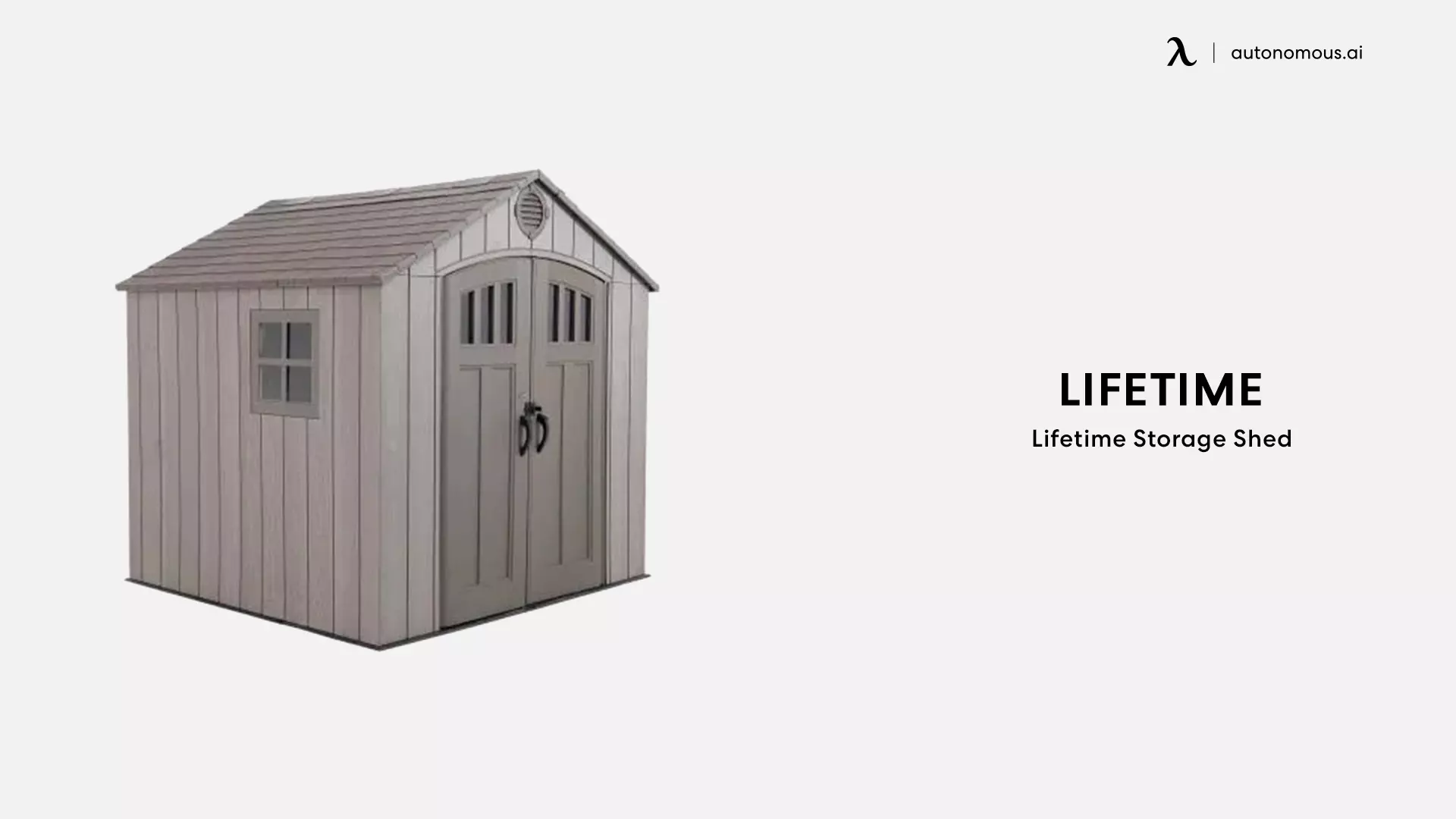 The Lifetime Storage Shed
