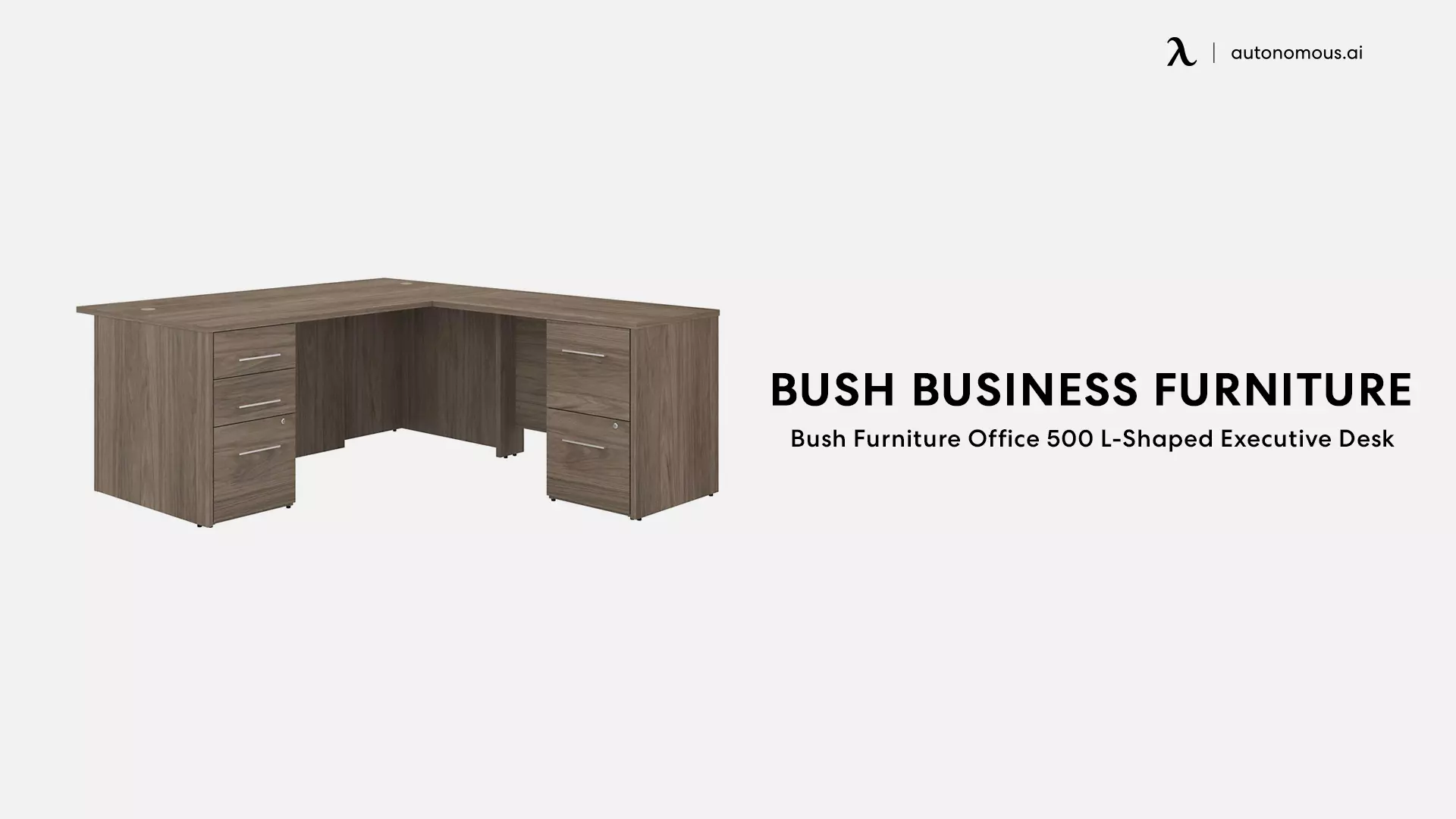 Bush Furniture Office 500 L-Shaped Executive Desk