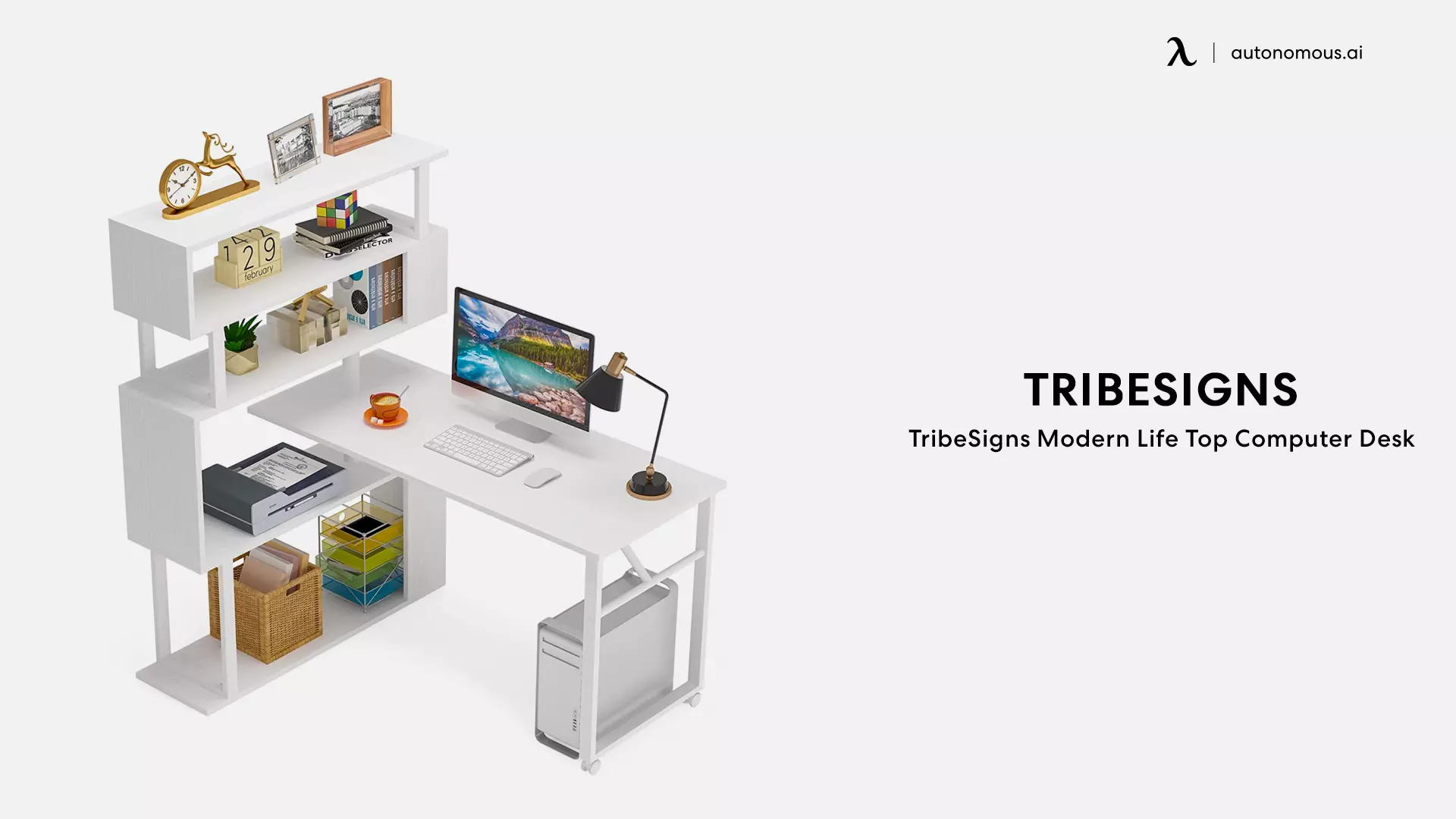 TribeSigns Modern Life Top Computer Desk