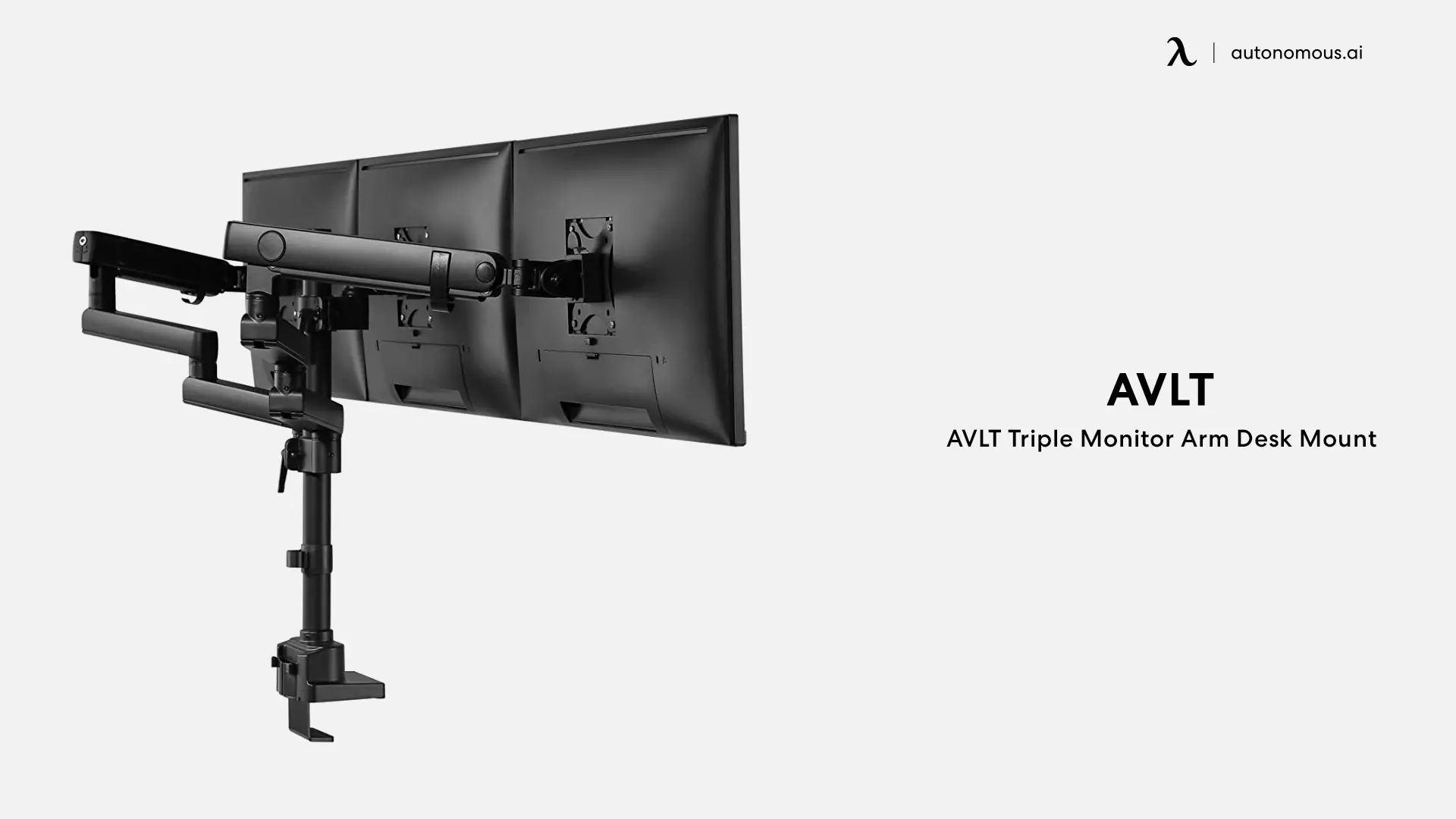 AVLT Triple Monitor Arm Desk Mount