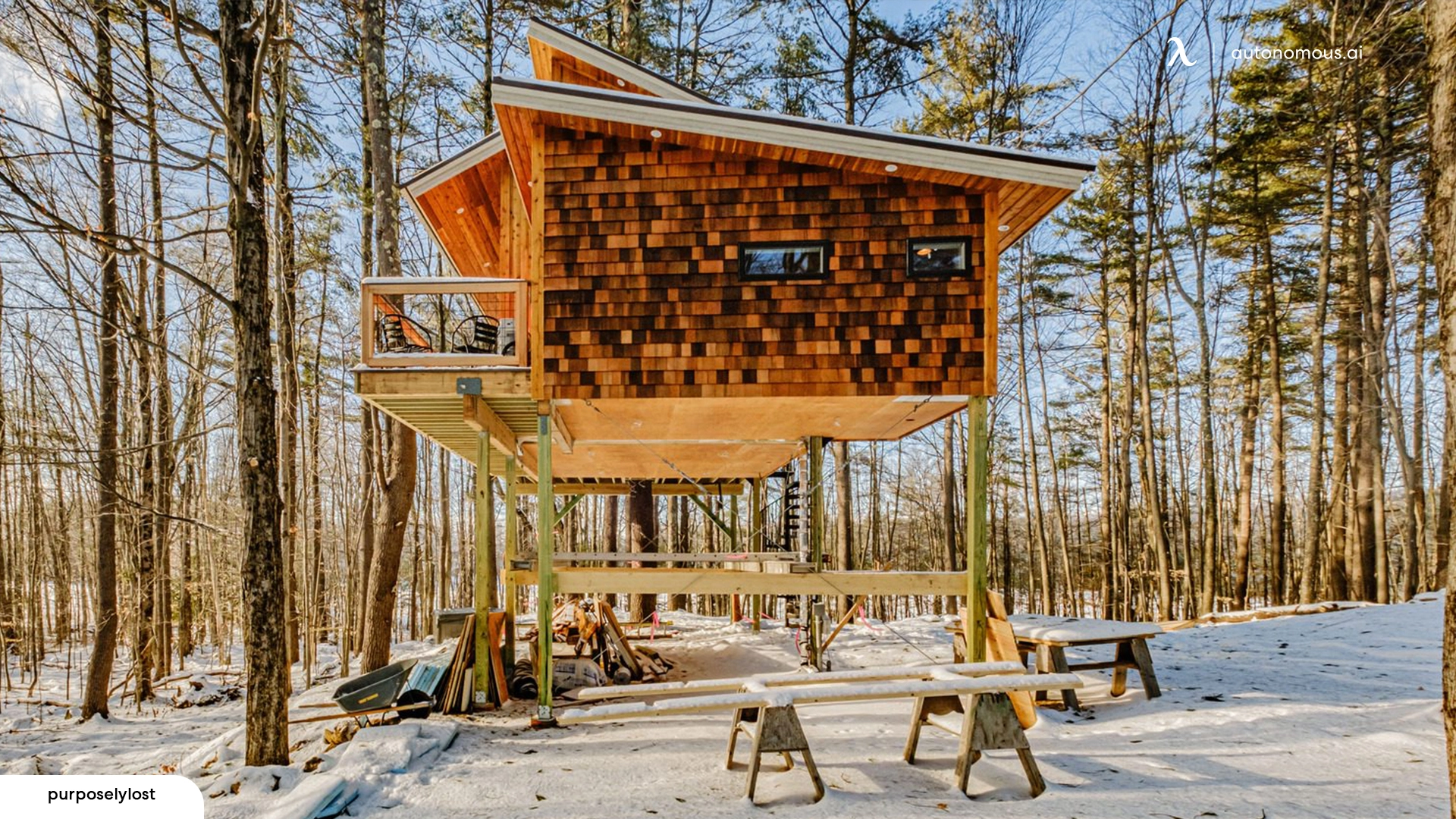 The Canopy Treehouse Carbon-Free Retreat, Maine