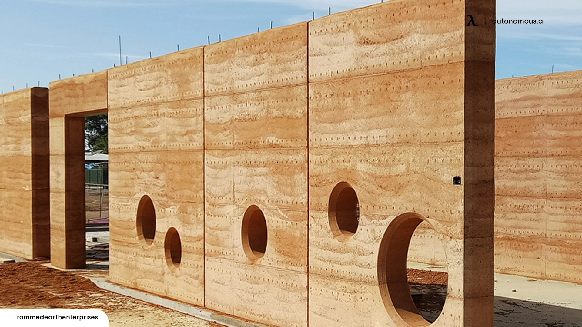 Rammed Earth - sustainable building material