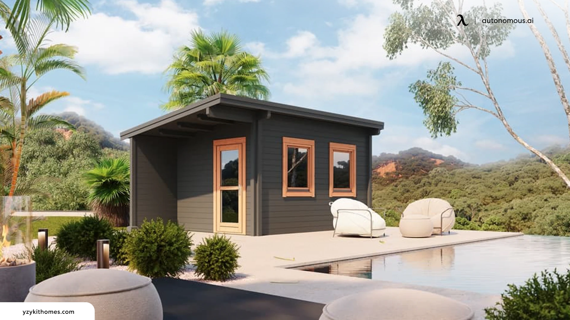 Add a Modern Prefab Cabin - backyard Airbnb