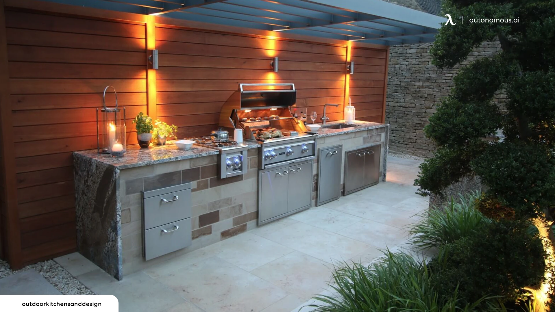 Outdoor Kitchen - backyard Airbnb