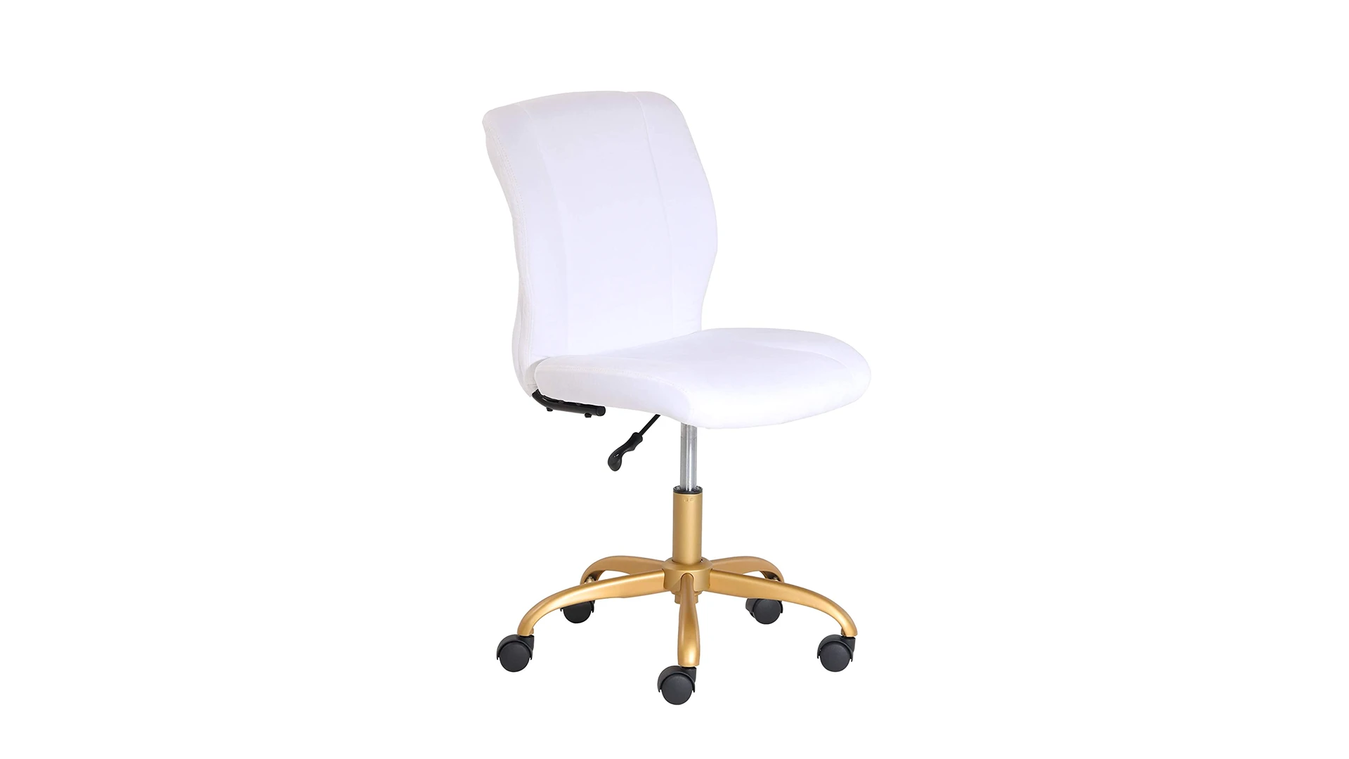 Mainstays White Plush Velvet Office Chair