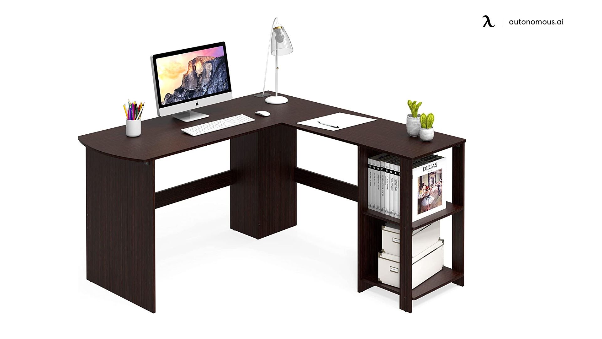 SHW L-Shaped Home Office Desk