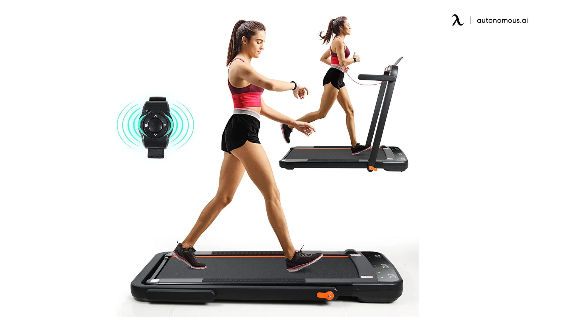 CEARTRY 2 in 1 Foldable Treadmill