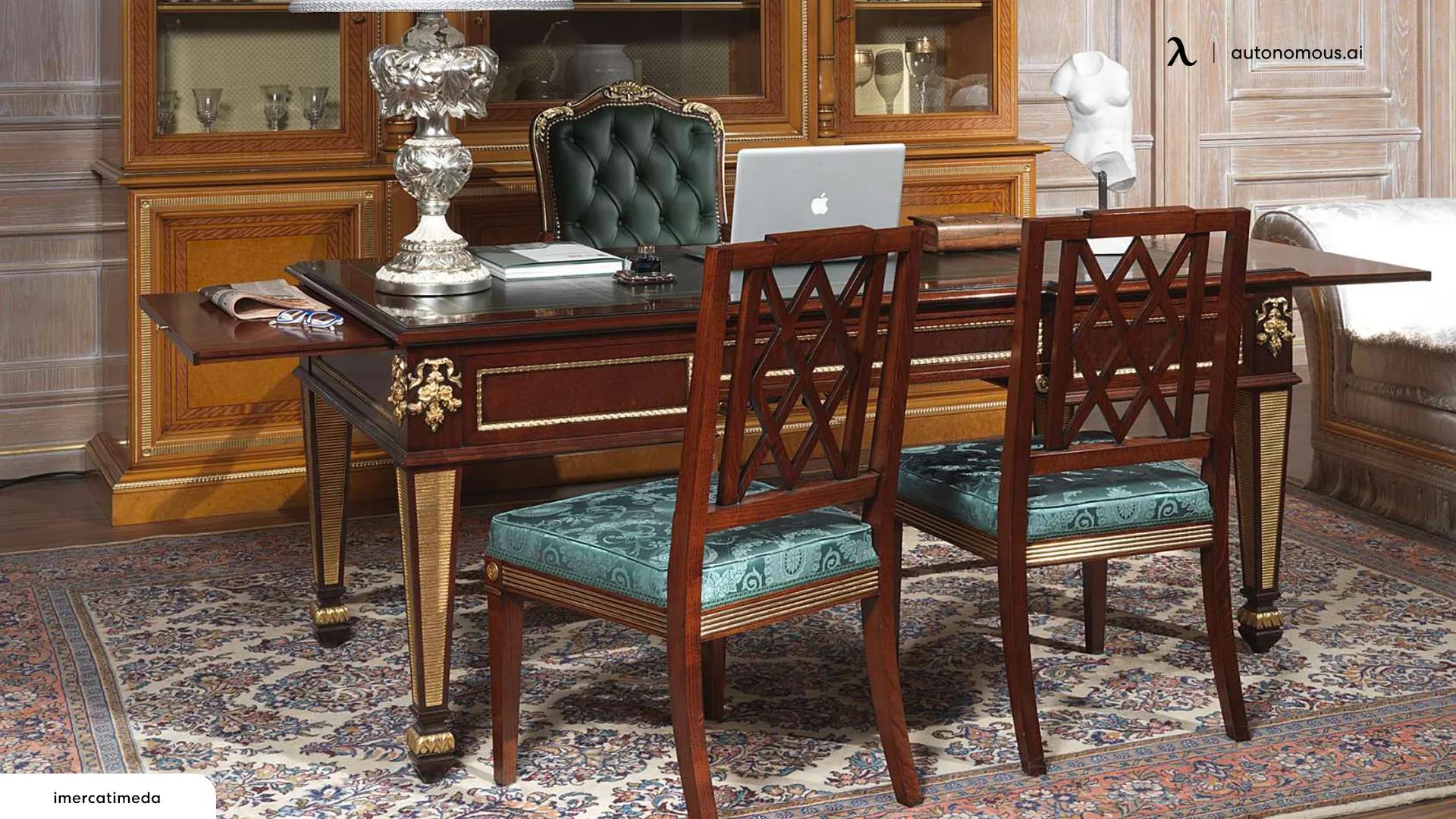 Invest in good furniture - classic home office design