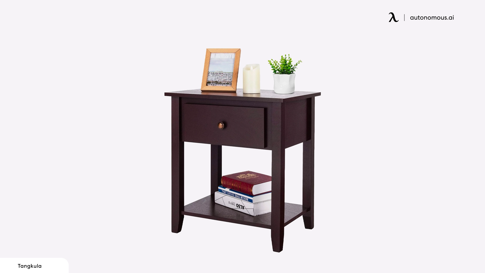 Tangkula End Table with Drawer
