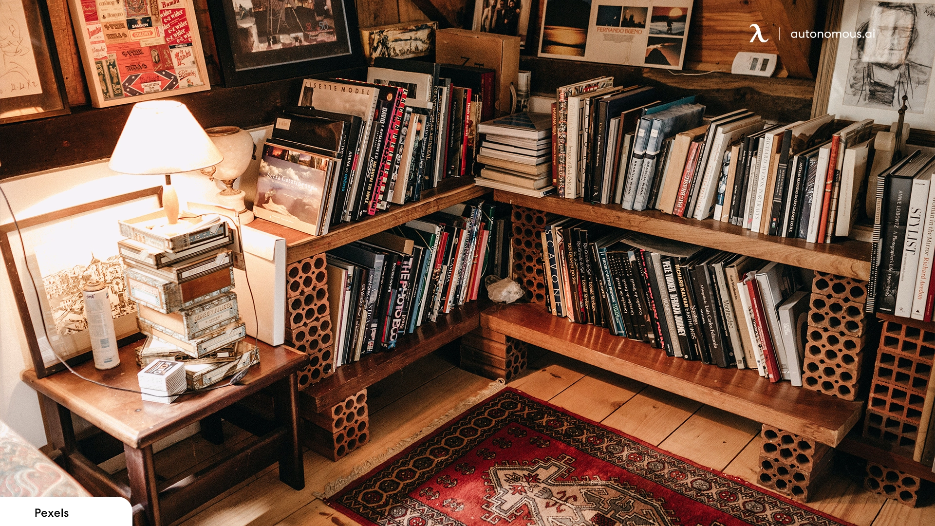 Go for an Old School Look - home library office