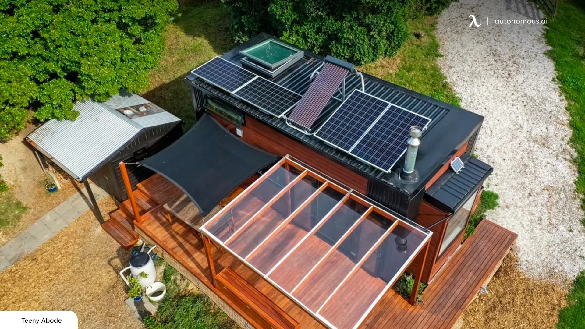 Install the panels on your tiny house roof