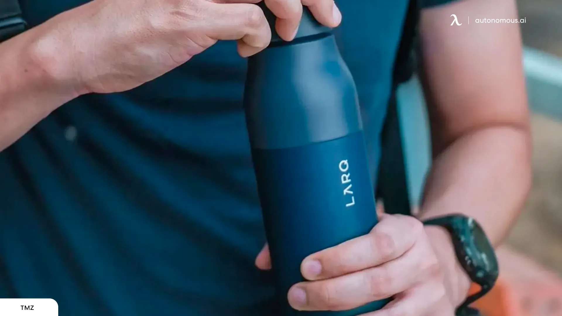 Self cleaning water bottle - waste management
