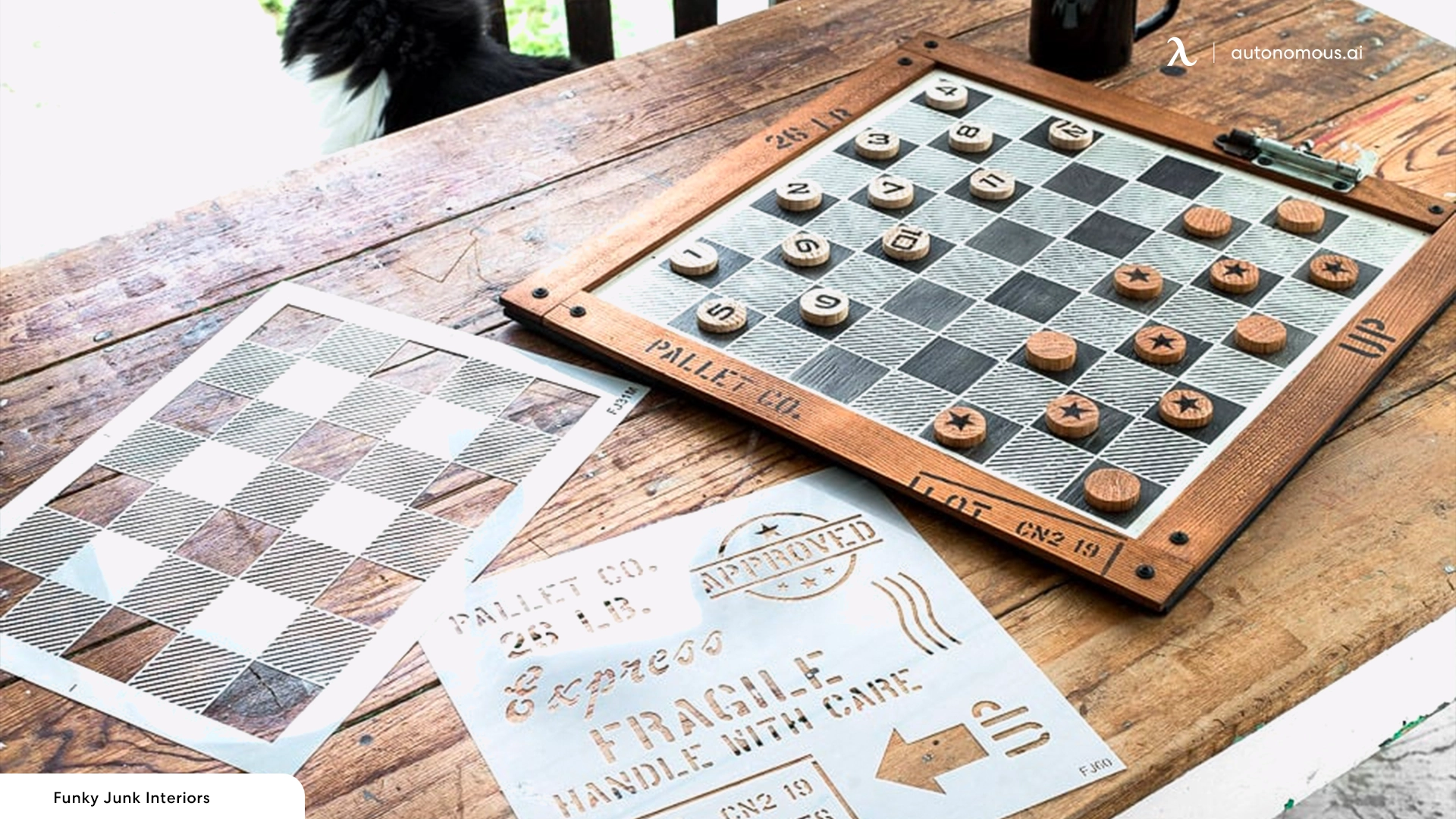 DIY Checkerboard - father's day gift ideas for grandpa