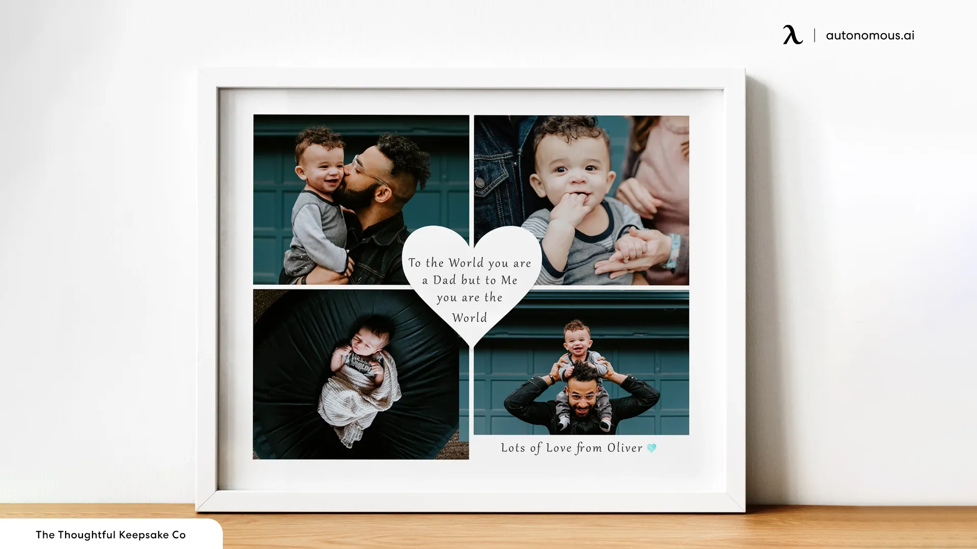 Personalized Photo Collage - Father's Day decoration