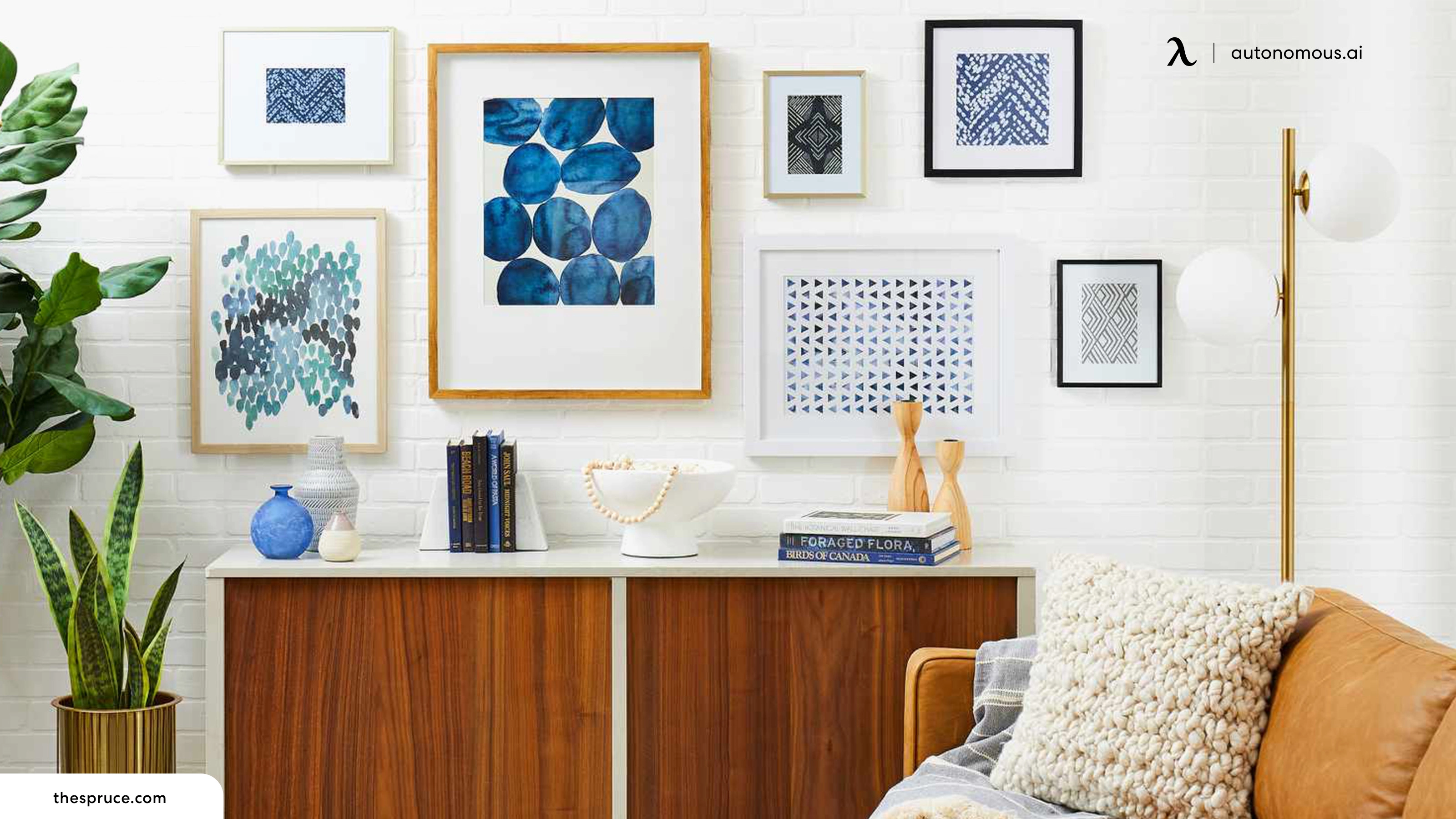 Gallery Wall - Office accent wall ideas