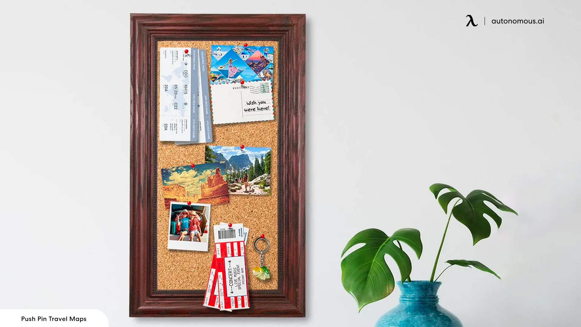 Souvenirs and Memorandums - office cork board ideas