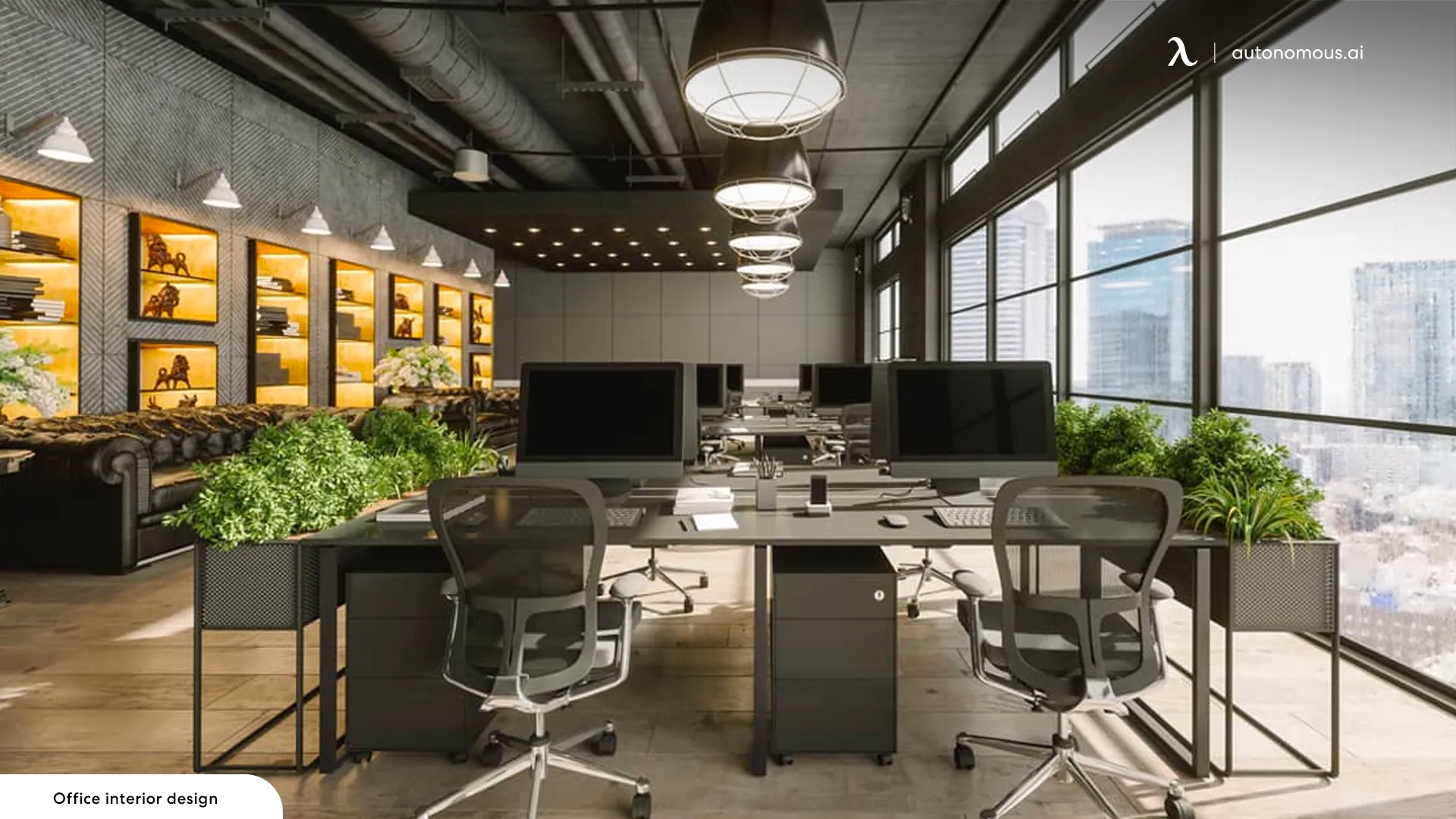 Use energy-efficient lighting - sustainable office design