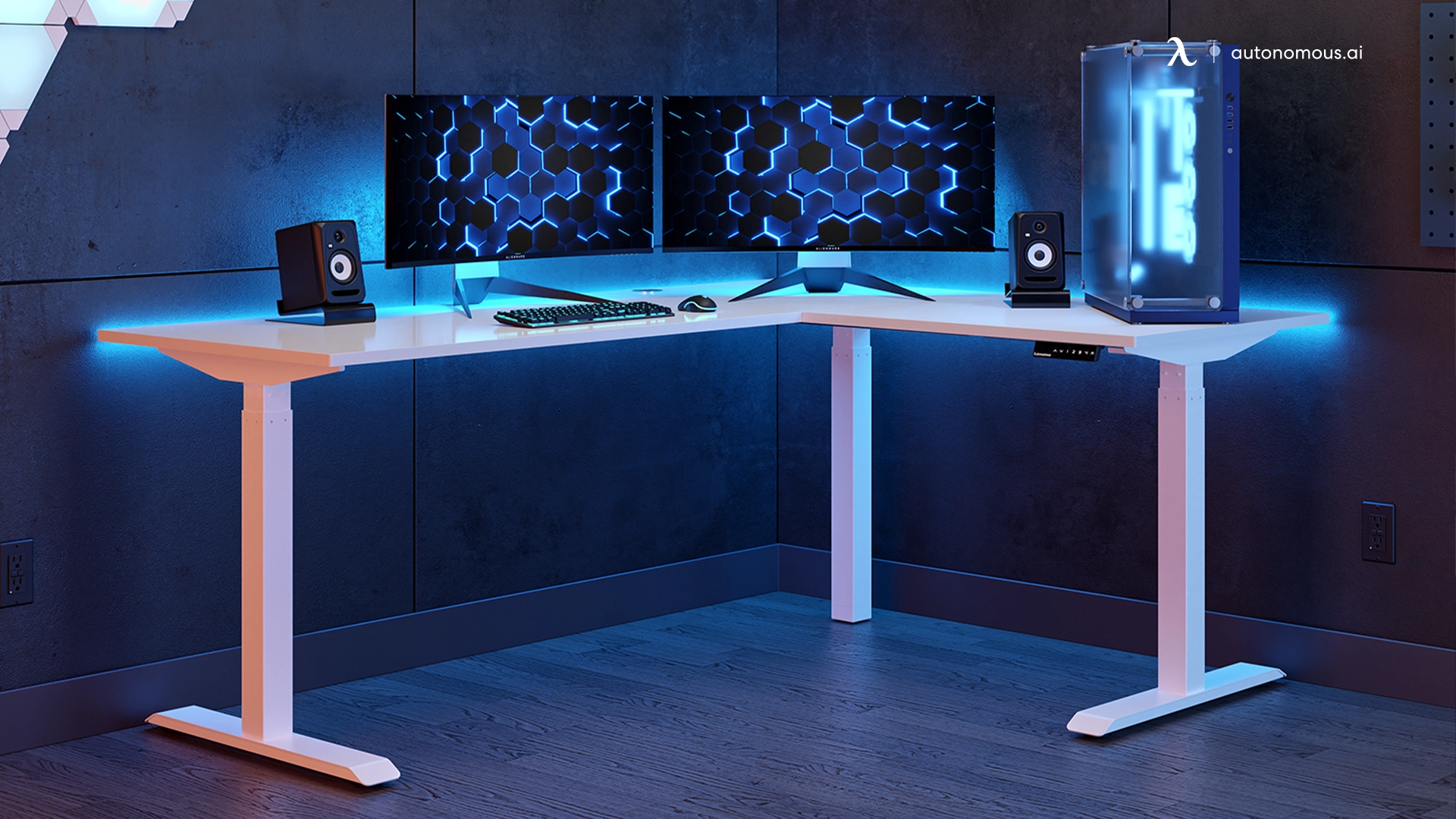 Modern L-shaped Gaming Desk