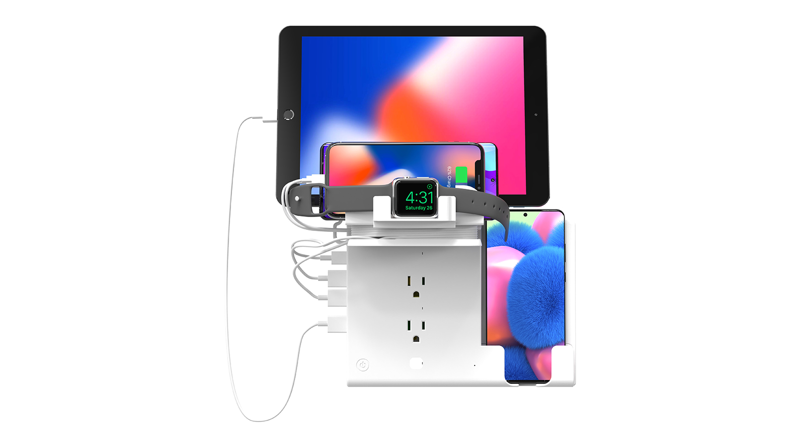 RapidX MyCharging Station: 7 Device Wall Charger