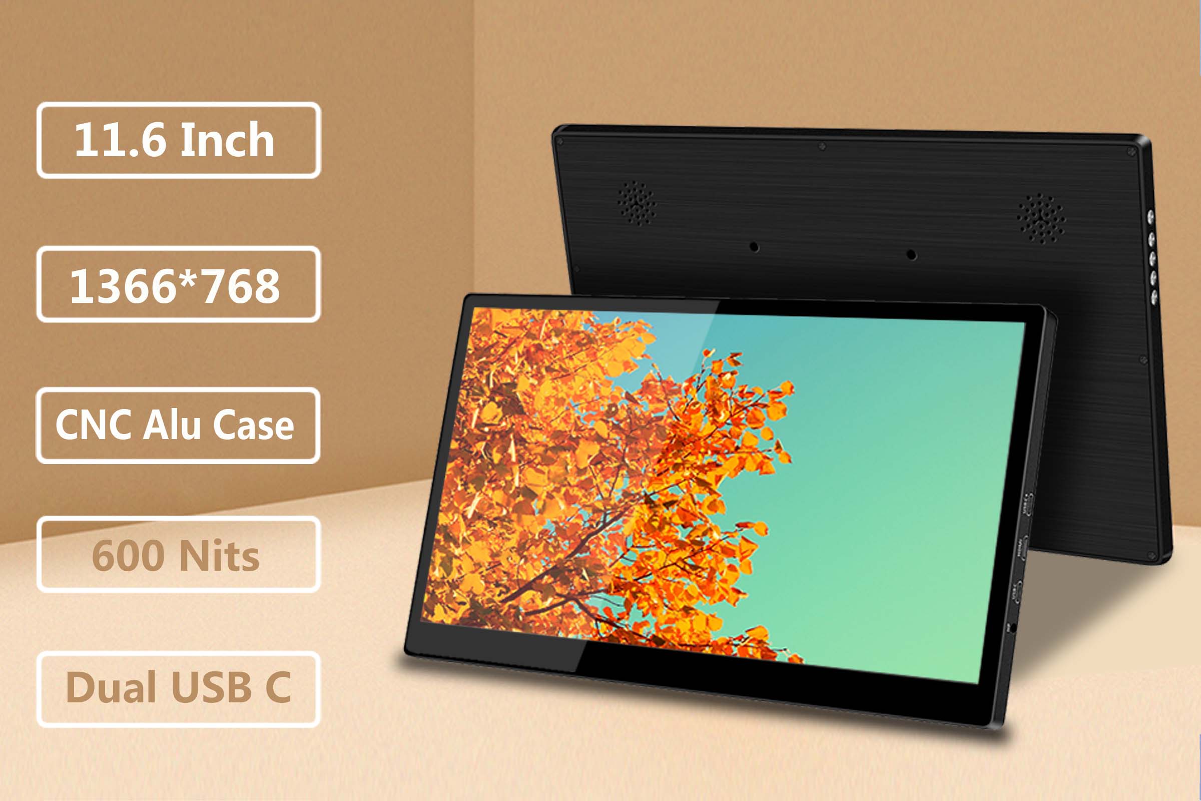 Magedok 11.6 Inch IPS 1366x768 Resolution Portable Monitor