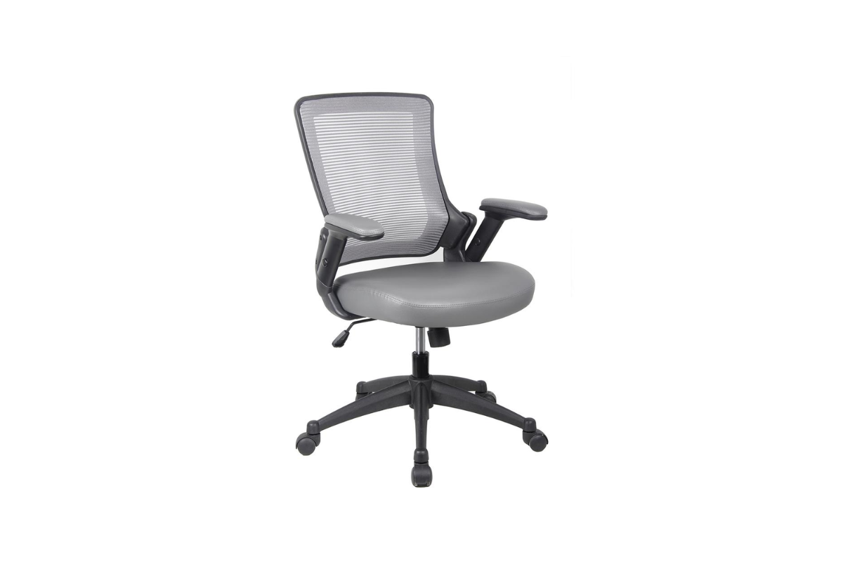 Trio Supply House Mid-Back Mesh Task Chair: Flip Up Arms