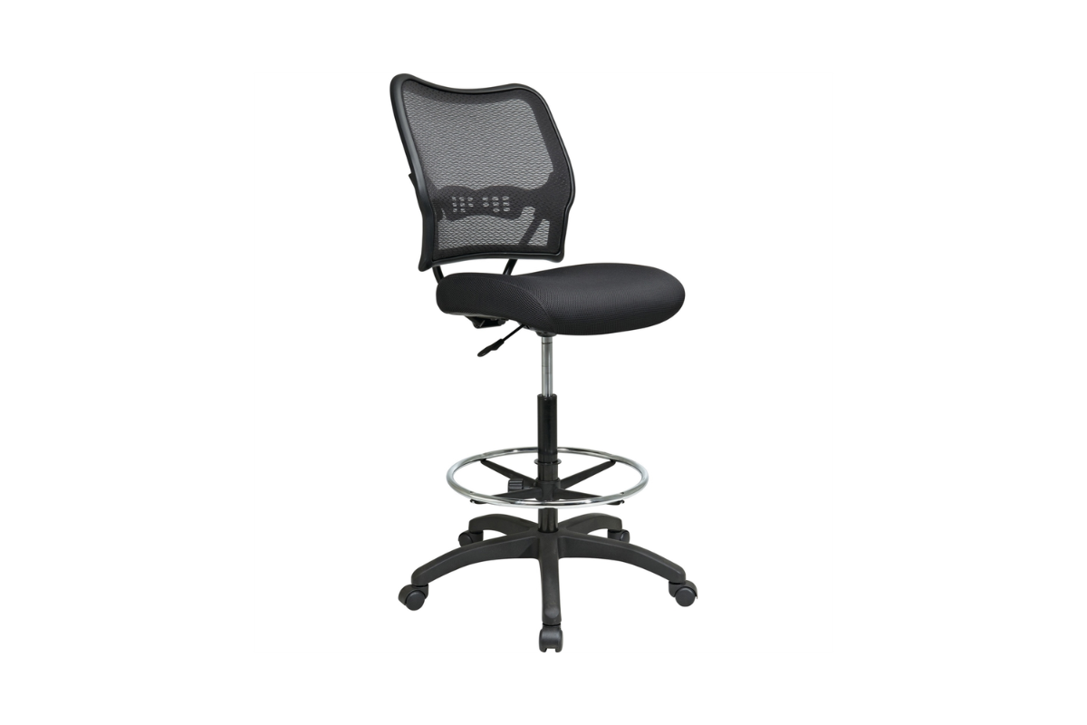Trio Supply House Drafting Chair: Air Grid Mesh Back