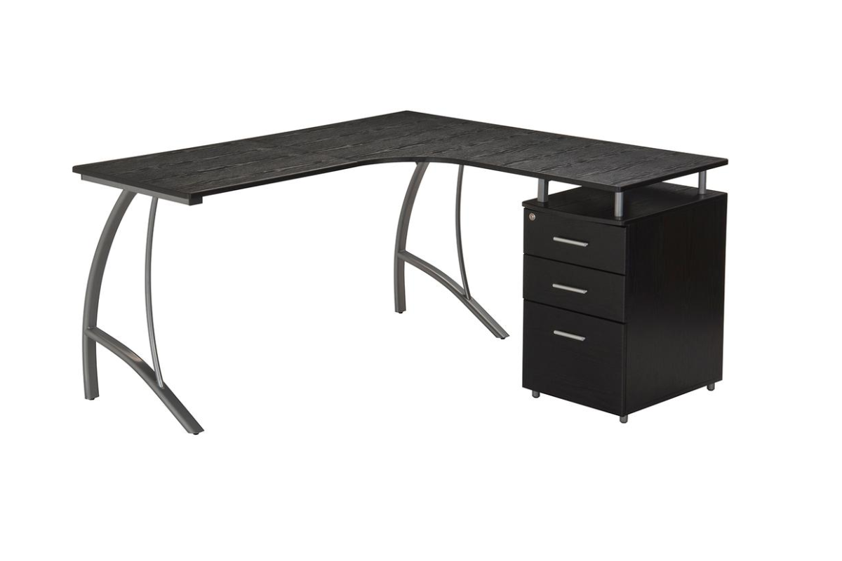 Trio Supply House L Shaped Desk File and Storage