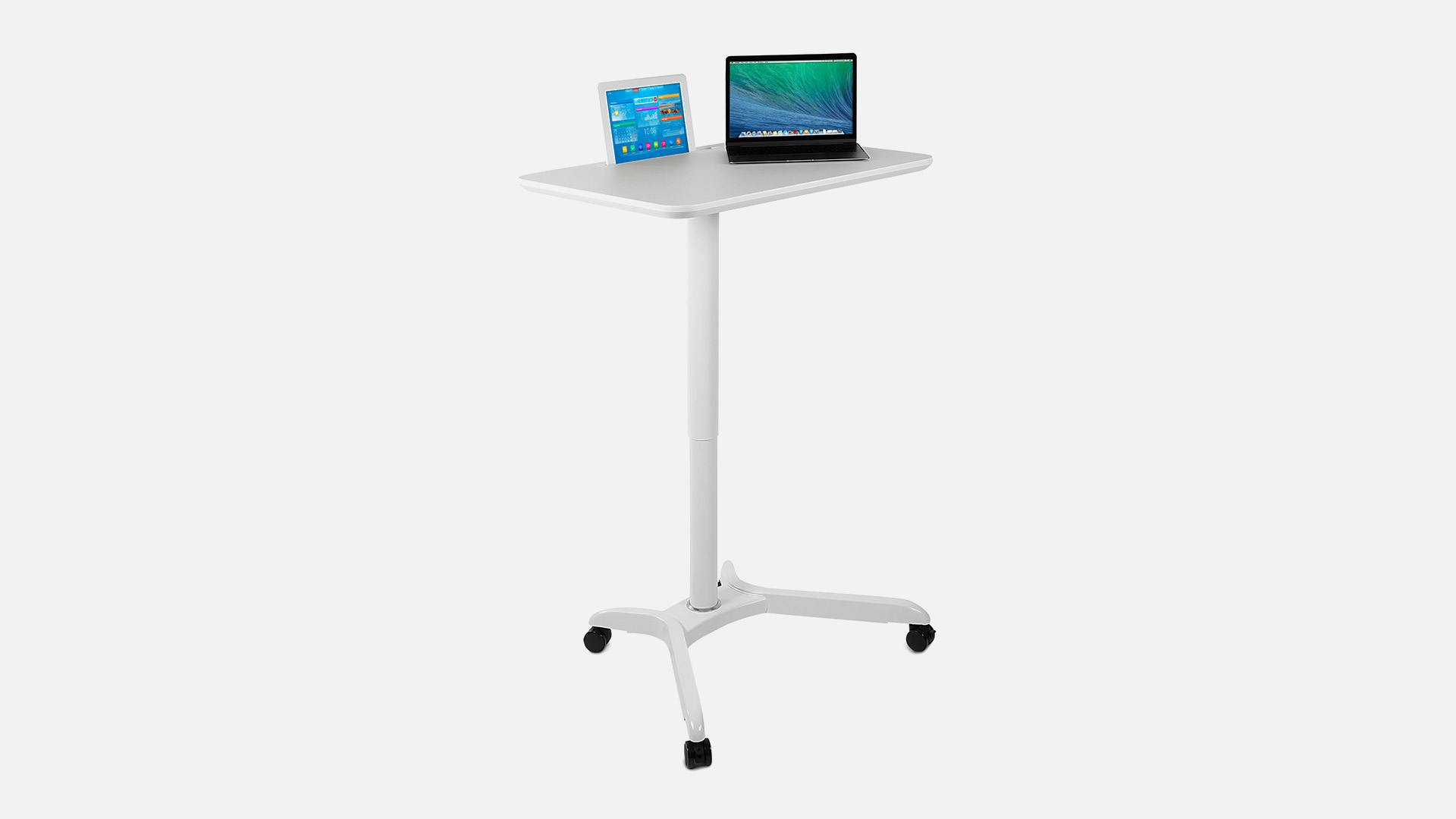 Mount-It! Sit/Stand Mobile Laptop Cart
