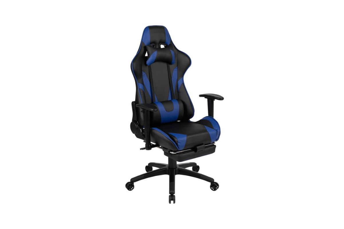 Gaming chair best sale navy blue