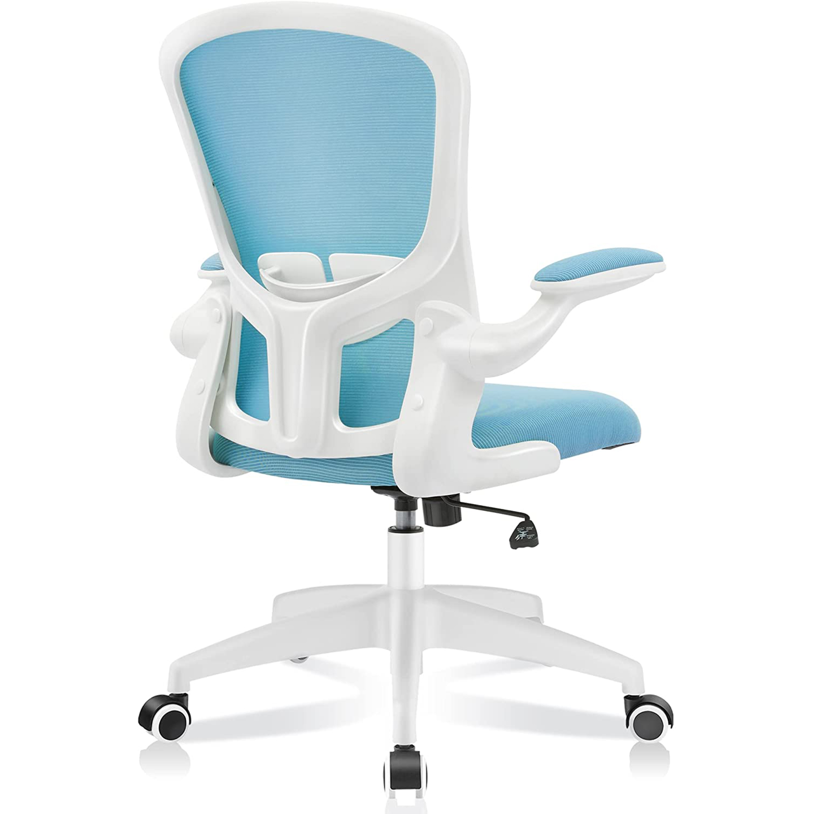 KERDOM Mesh Office Chair with Flip-up Arms & Lumbar Support