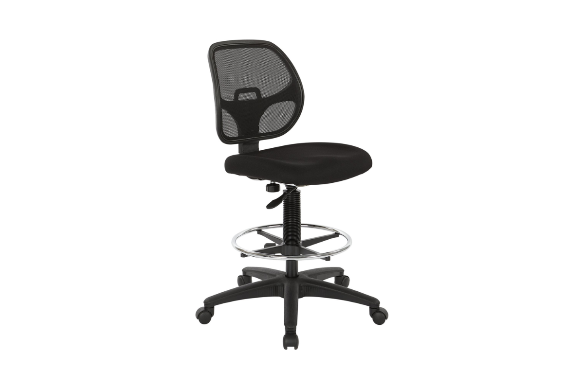 Trio Supply House Deluxe Drafting Chair: 20" Diameter Foot ring