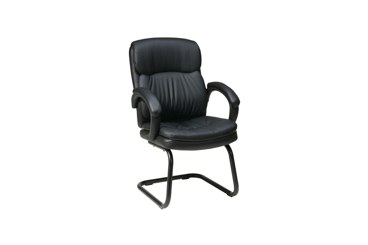 Trio Supply House Bonded Leather Chair with Padded Arms