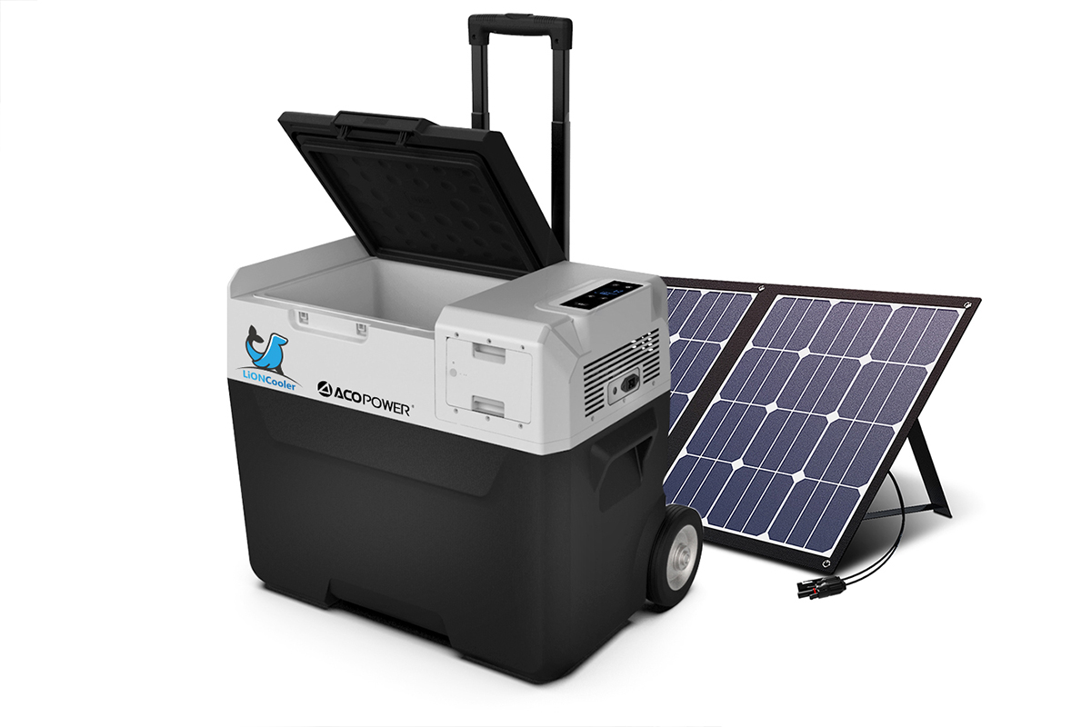 Portable Freezer & 3X30W 90W Solar Panel Combination Kit