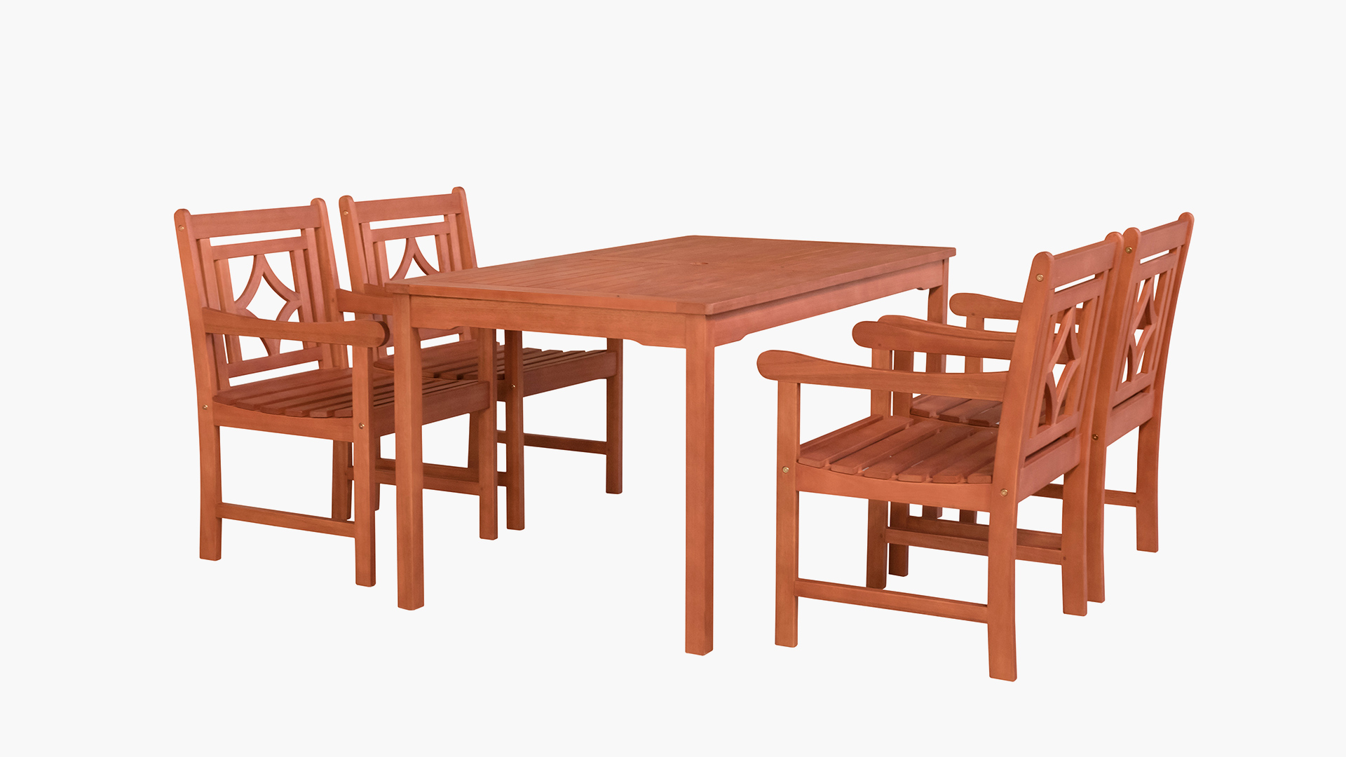 Full set of 1 x table + 4 x armchairs