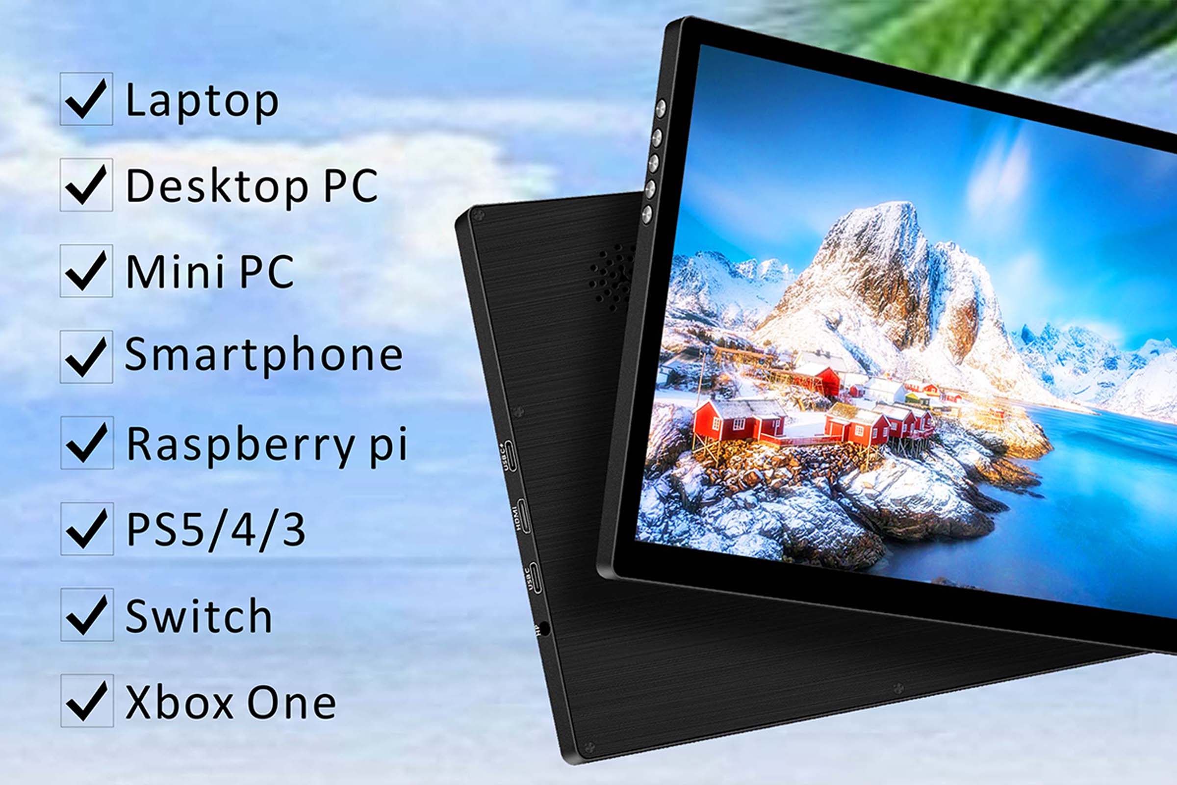 Magedok 11.6 Inch IPS 1366x768 Resolution Portable Monitor