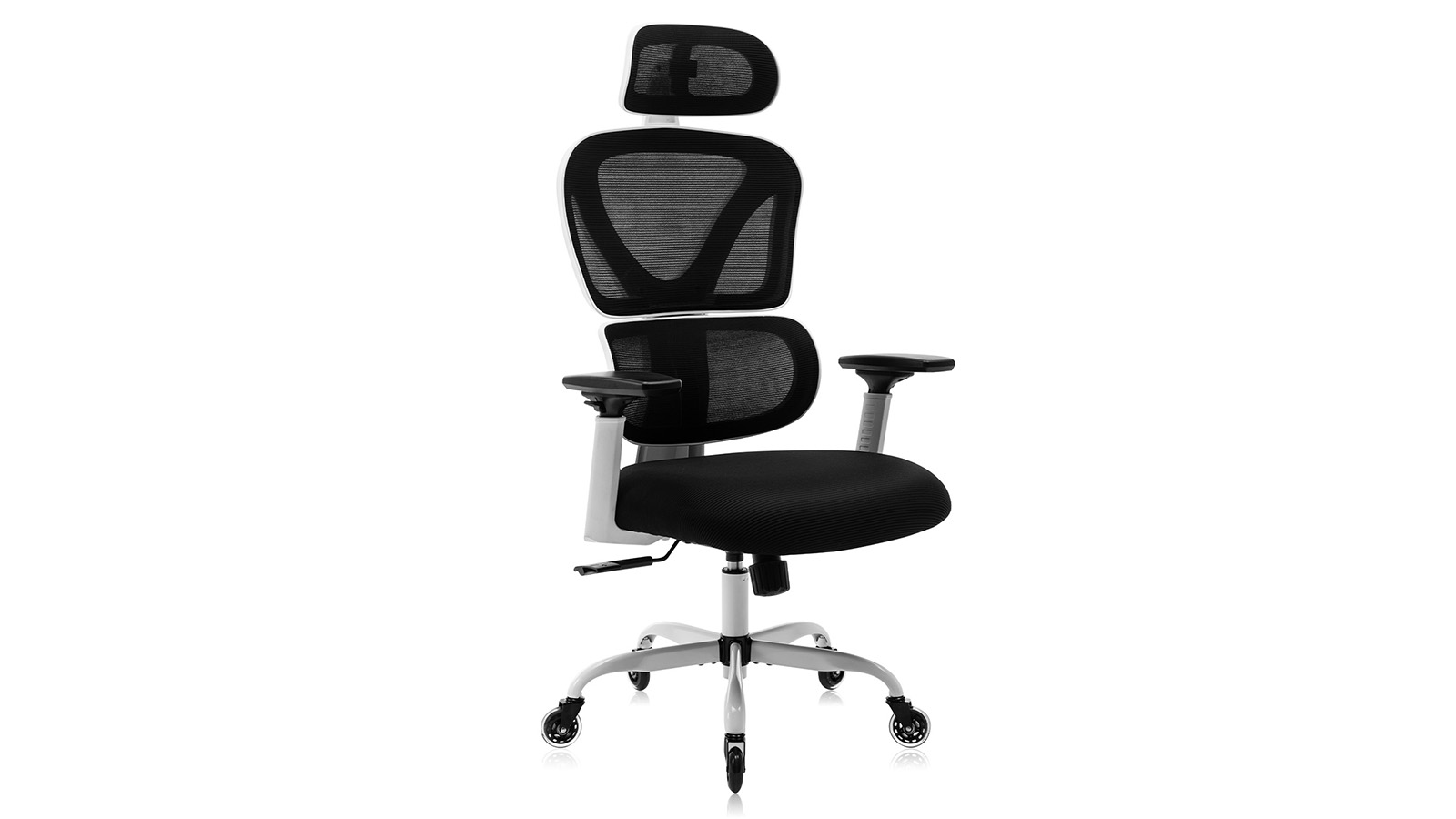 KERDOM High Back Ergonomic Office Chair for Wooden Floor White