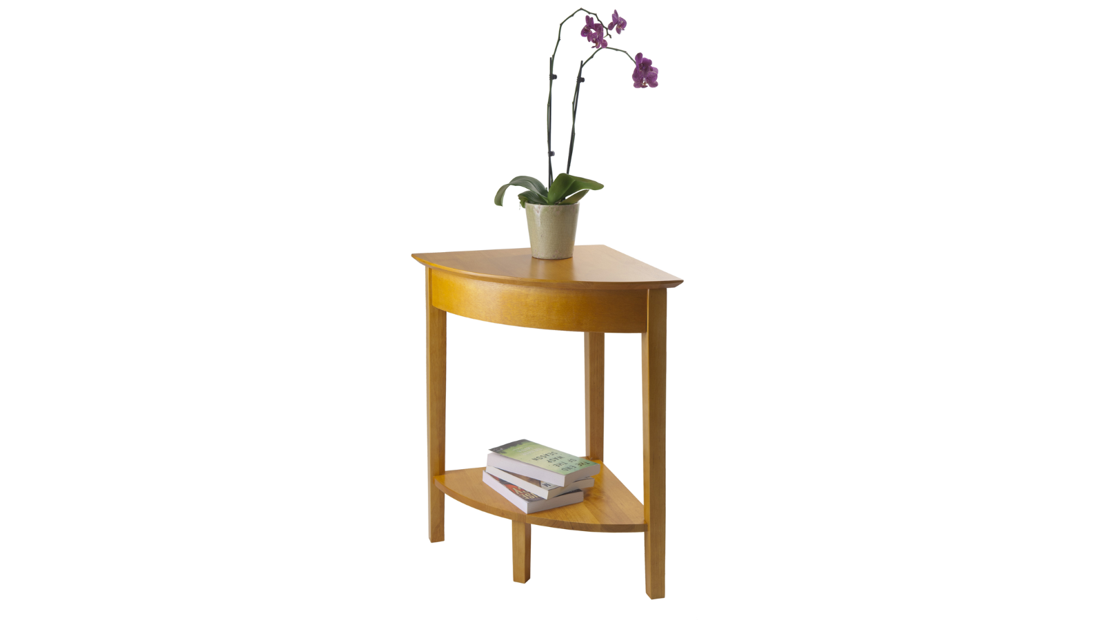 Skyline Decor Studio Home Office Corner Table, Honey Pine: Corner Desk