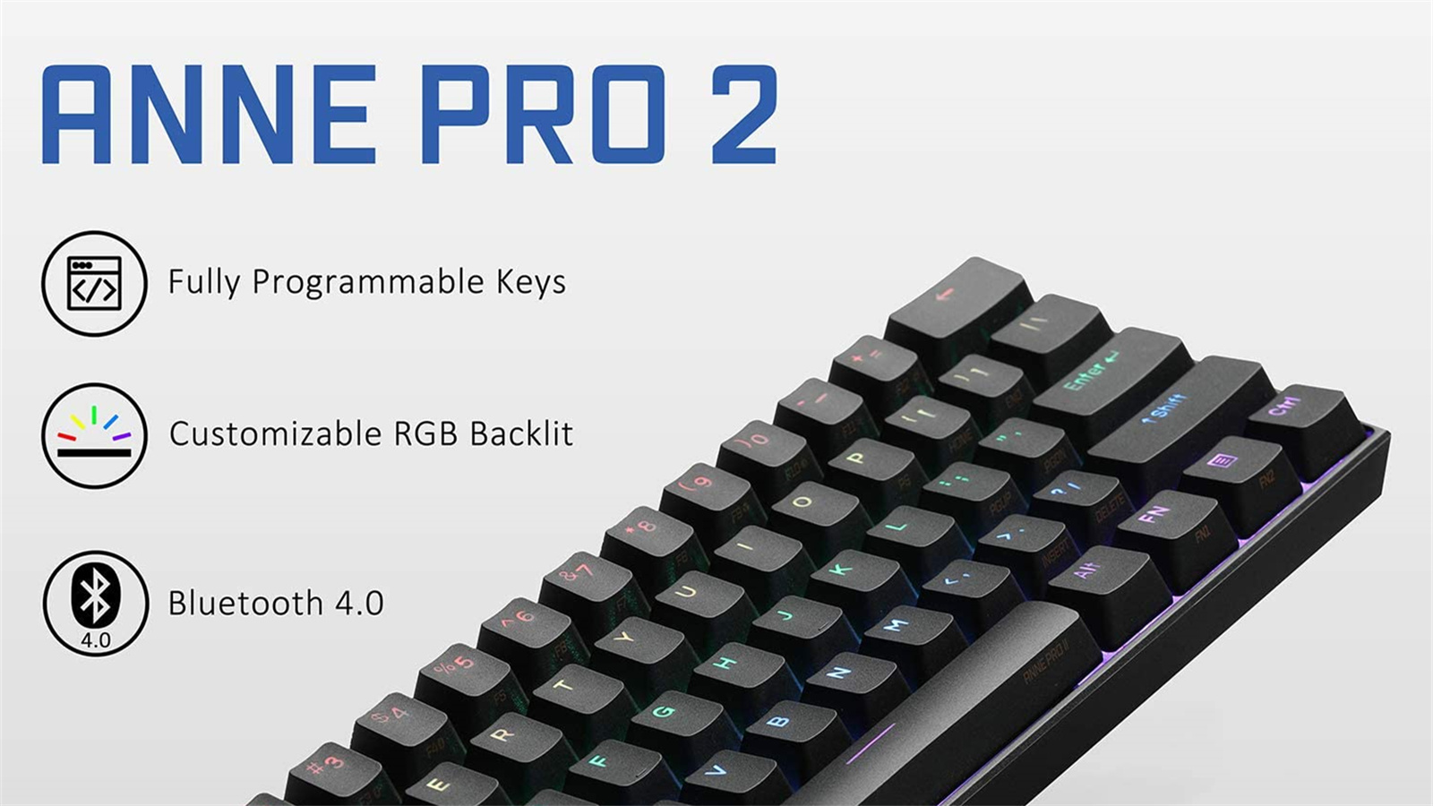 Anne Pro 2 - Highly Customizable 60% Wireless