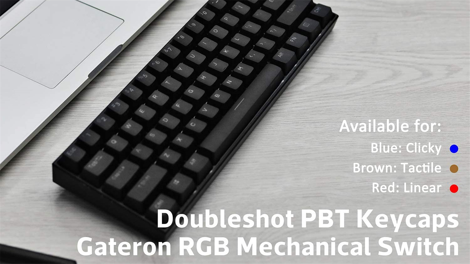 Original】 Anne Pro 2 Mechanical Gaming Keyboard 61 Keys Bluetooth USB-C RGB  Cherry / Gateron Red Blue Switch