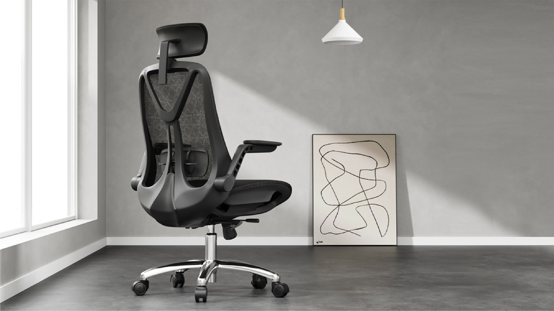 Logicfox Ergonomic Office Chair : Adjustable Backrest Height