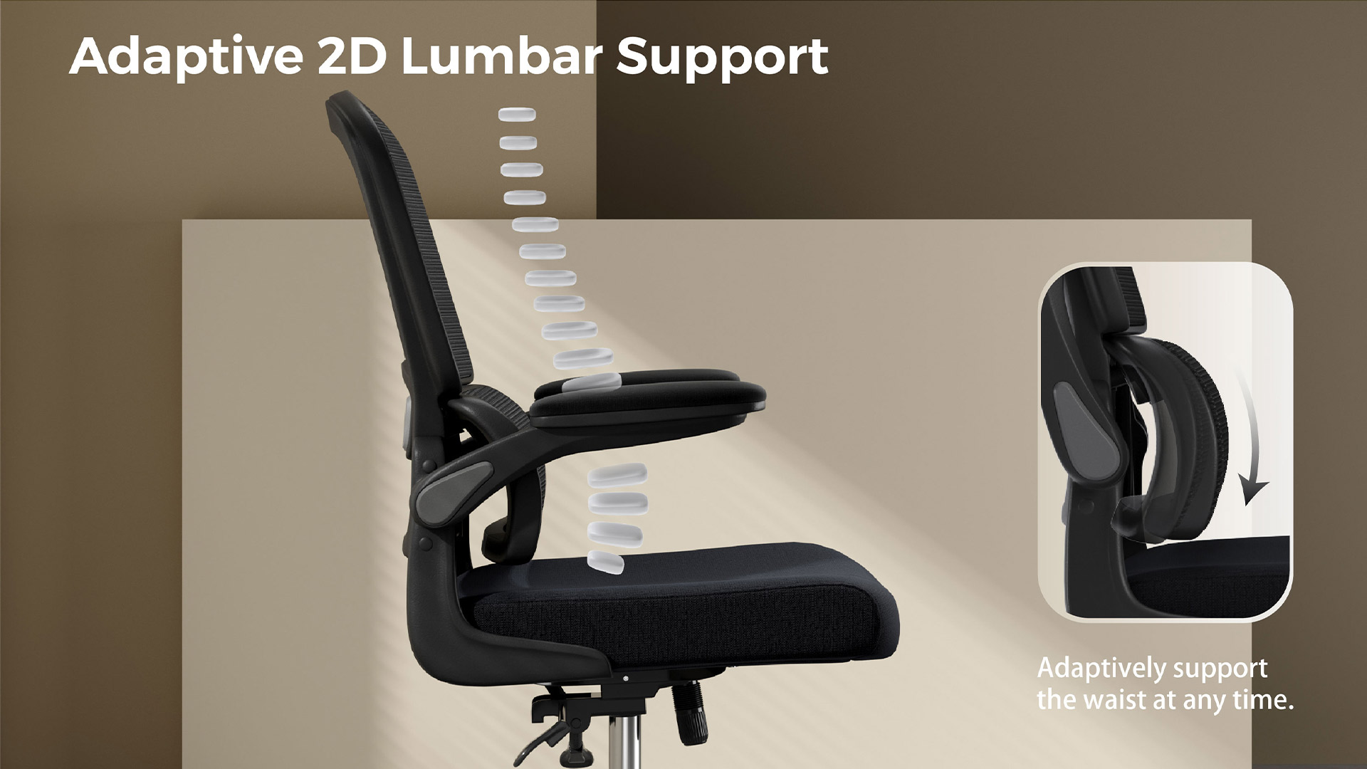 Ergonomic Chair With Adaptive Lumbar Support